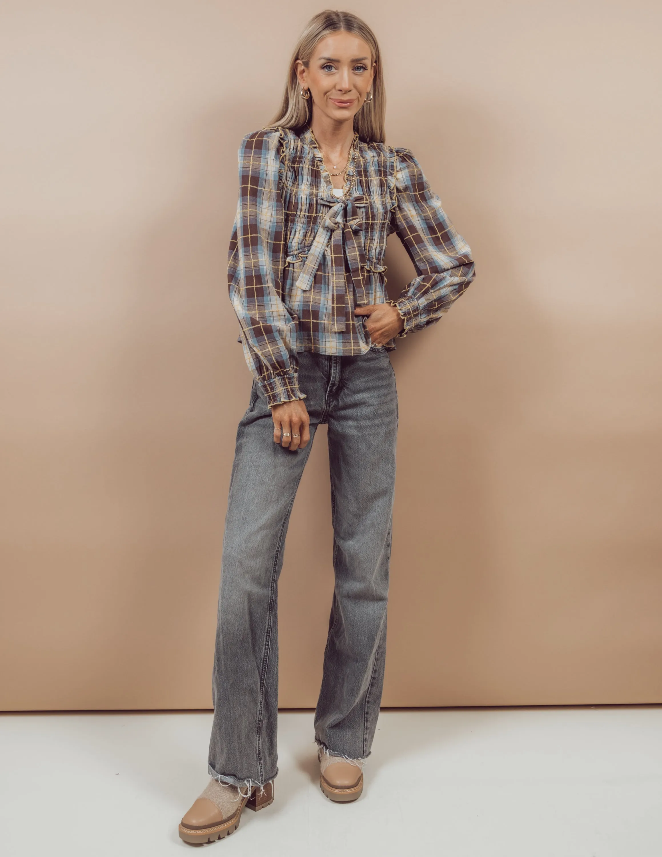 Leticia Plaid Top sold by Shop Stevie product image thumbnail 2