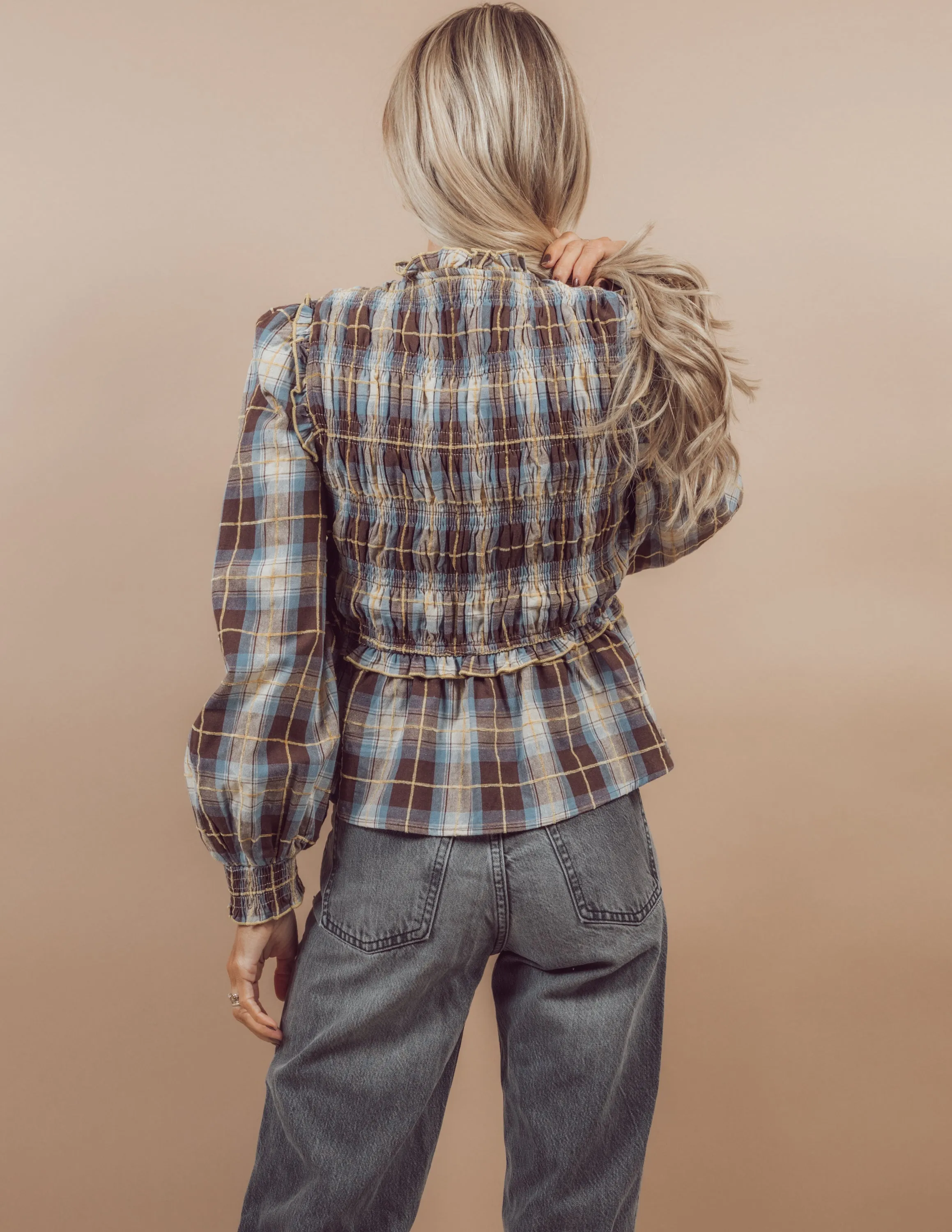 Leticia Plaid Top sold by Shop Stevie product image thumbnail 4