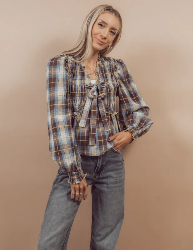 Leticia Plaid Top sold by Shop Stevie