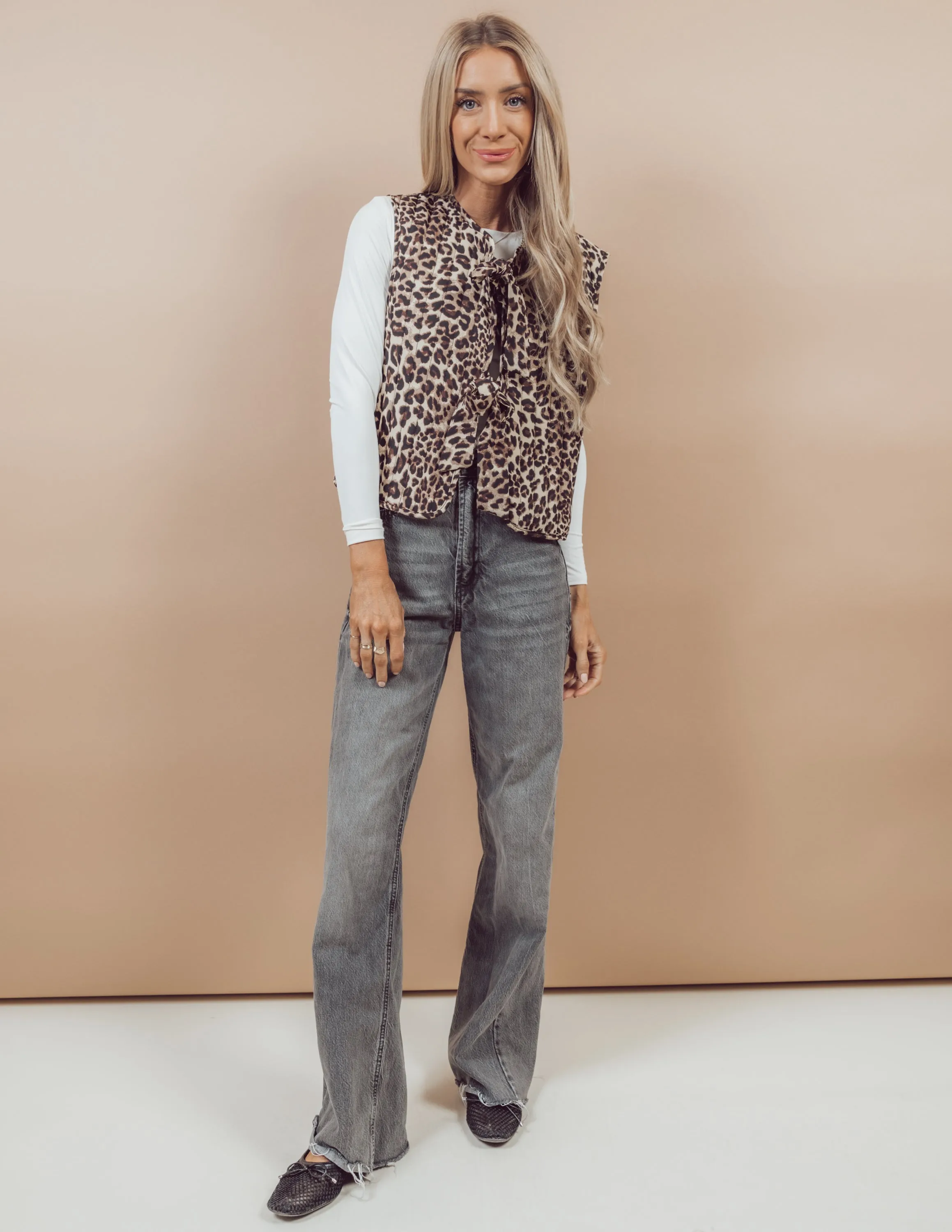 Leopard Padded Vest sold by Shop Stevie product image thumbnail 3