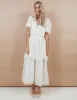 Marta Scalloped Midi Dress sold by Shop Stevie