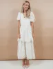 Marta Scalloped Midi Dress sold by Shop Stevie