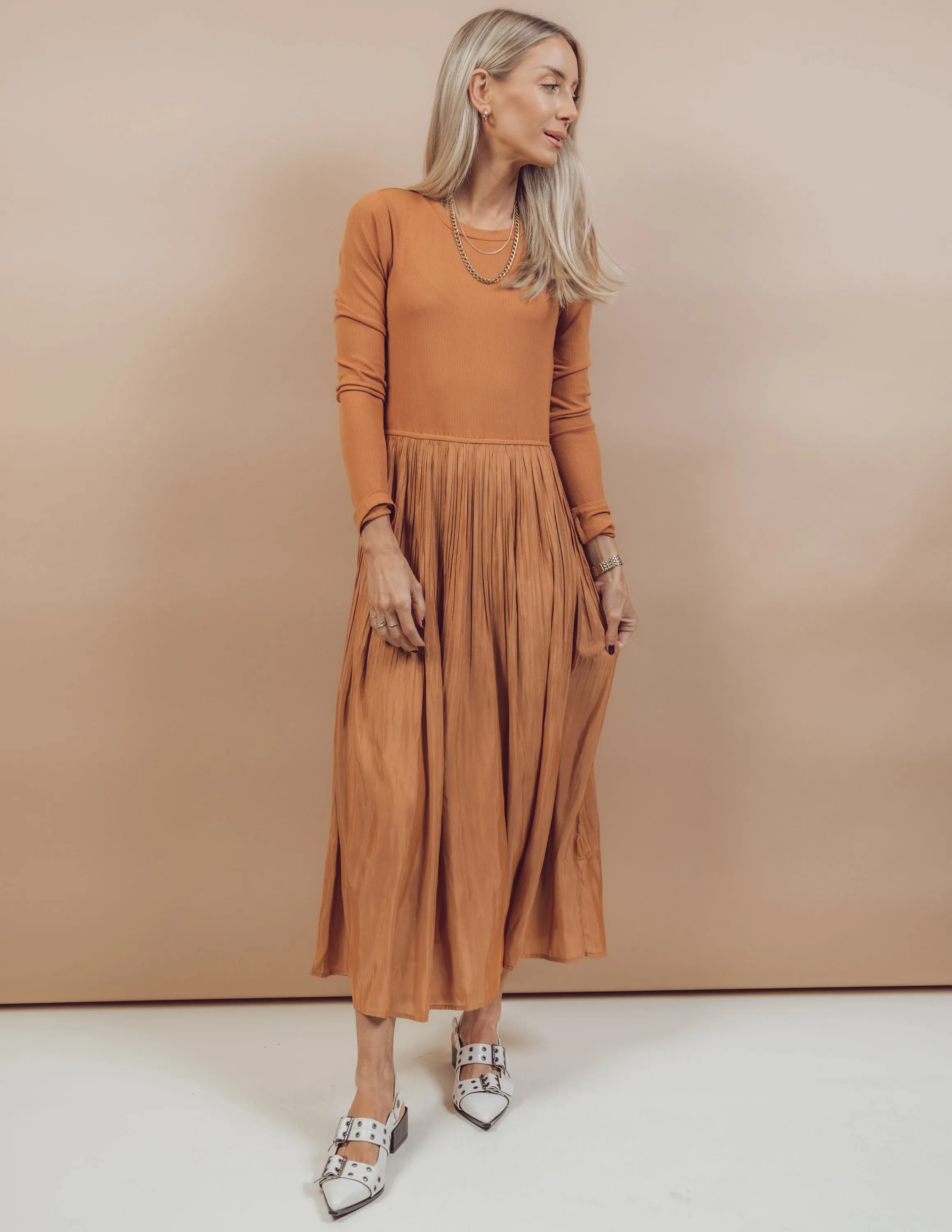 Josie Pleated Dress sold by Shop Stevie product image thumbnail 2