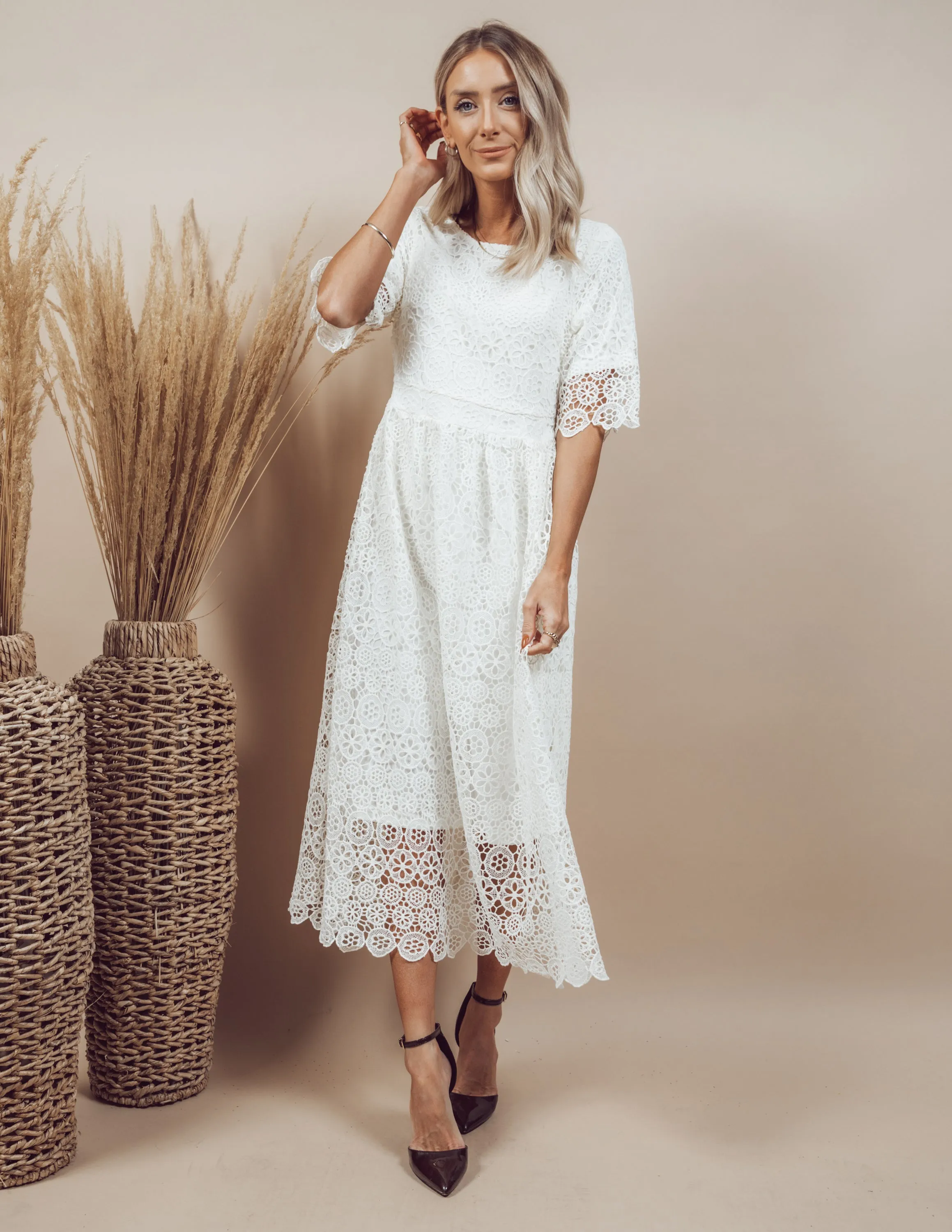 Chandra Lace Midi Dress sold by Shop Stevie