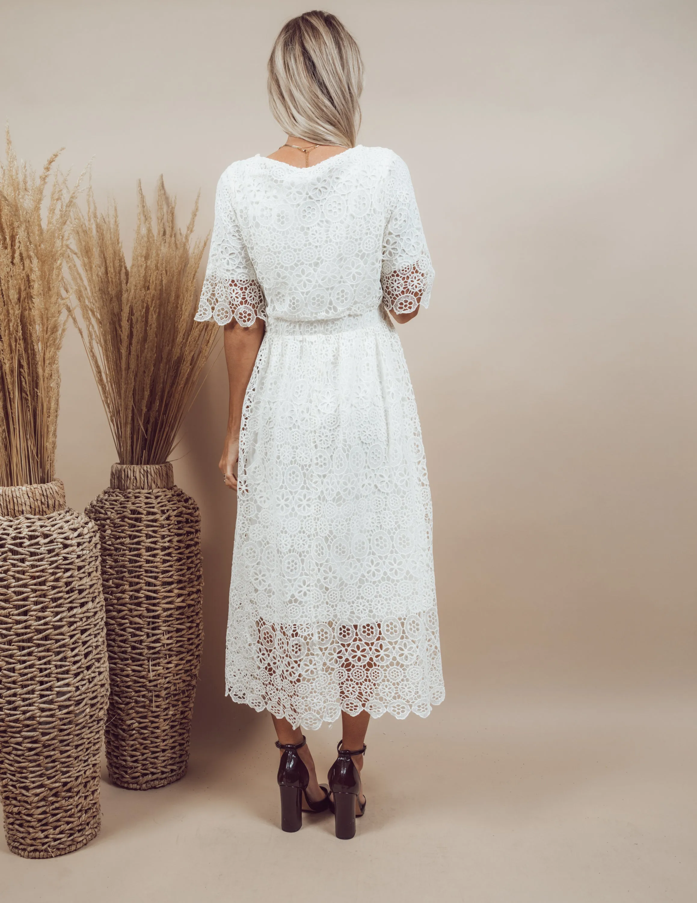 Chandra Lace Midi Dress sold by Shop Stevie product image thumbnail 4