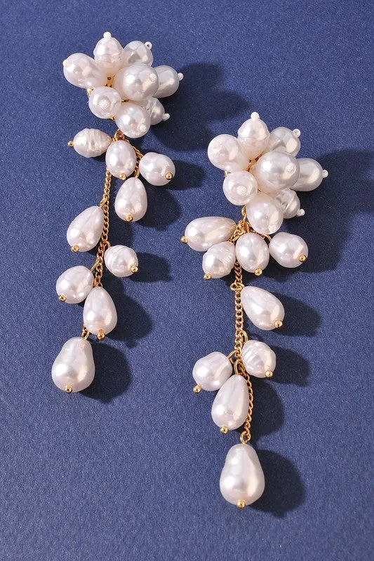 Pearl Drop Earrings sold by Shop Stevie