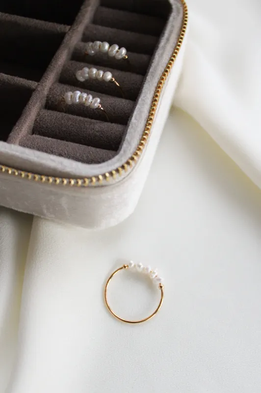 Christina Pearl Ring sold by Shop Stevie