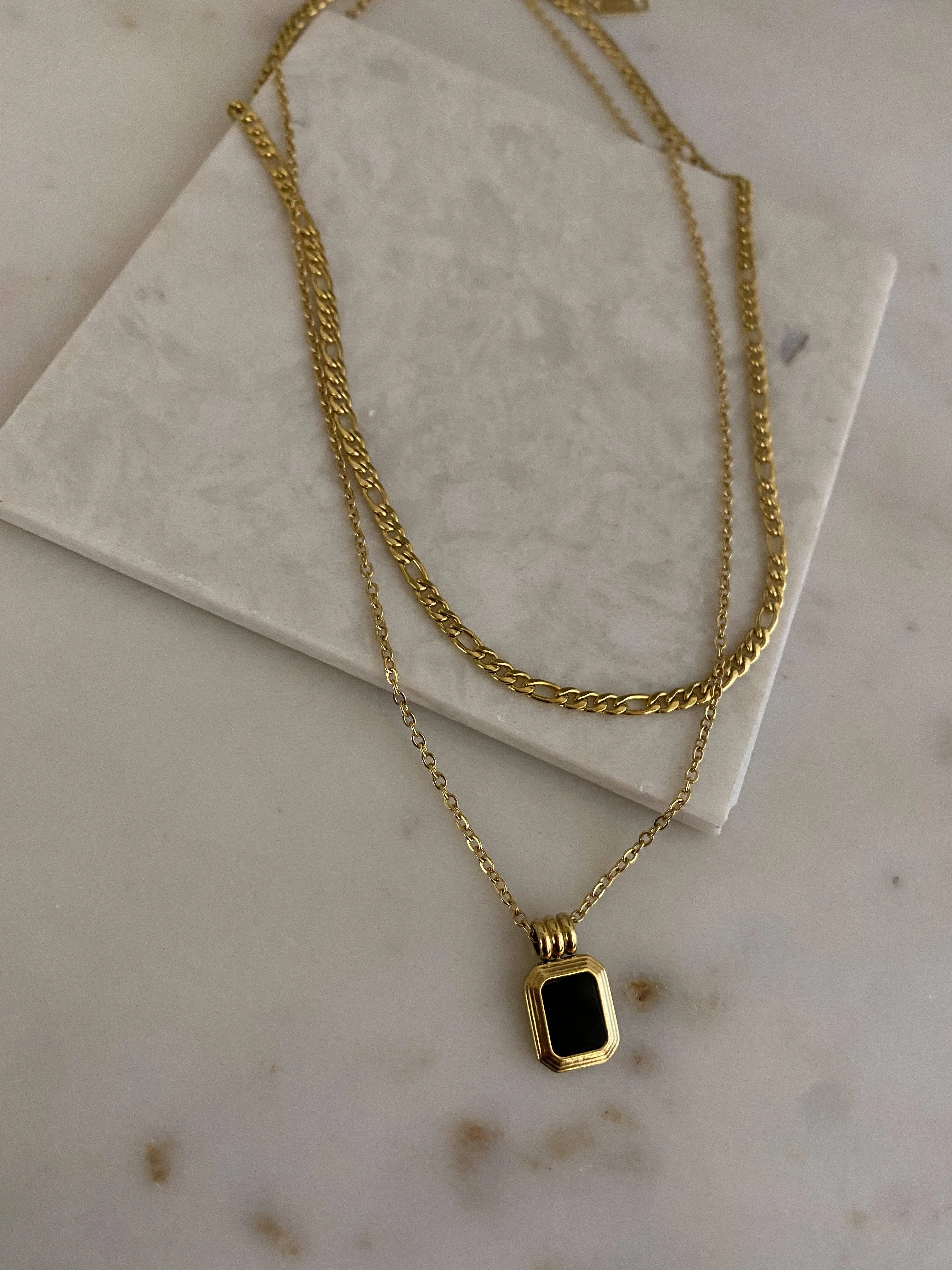 Charlotte Necklace Set in Black sold by Shop Stevie