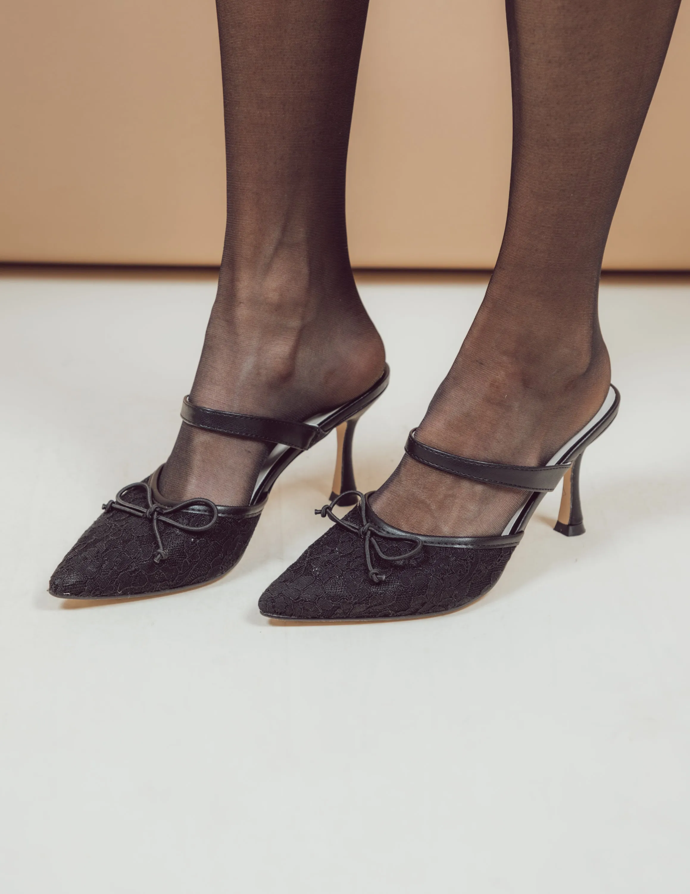 Mabel Lace Heels sold by Shop Stevie