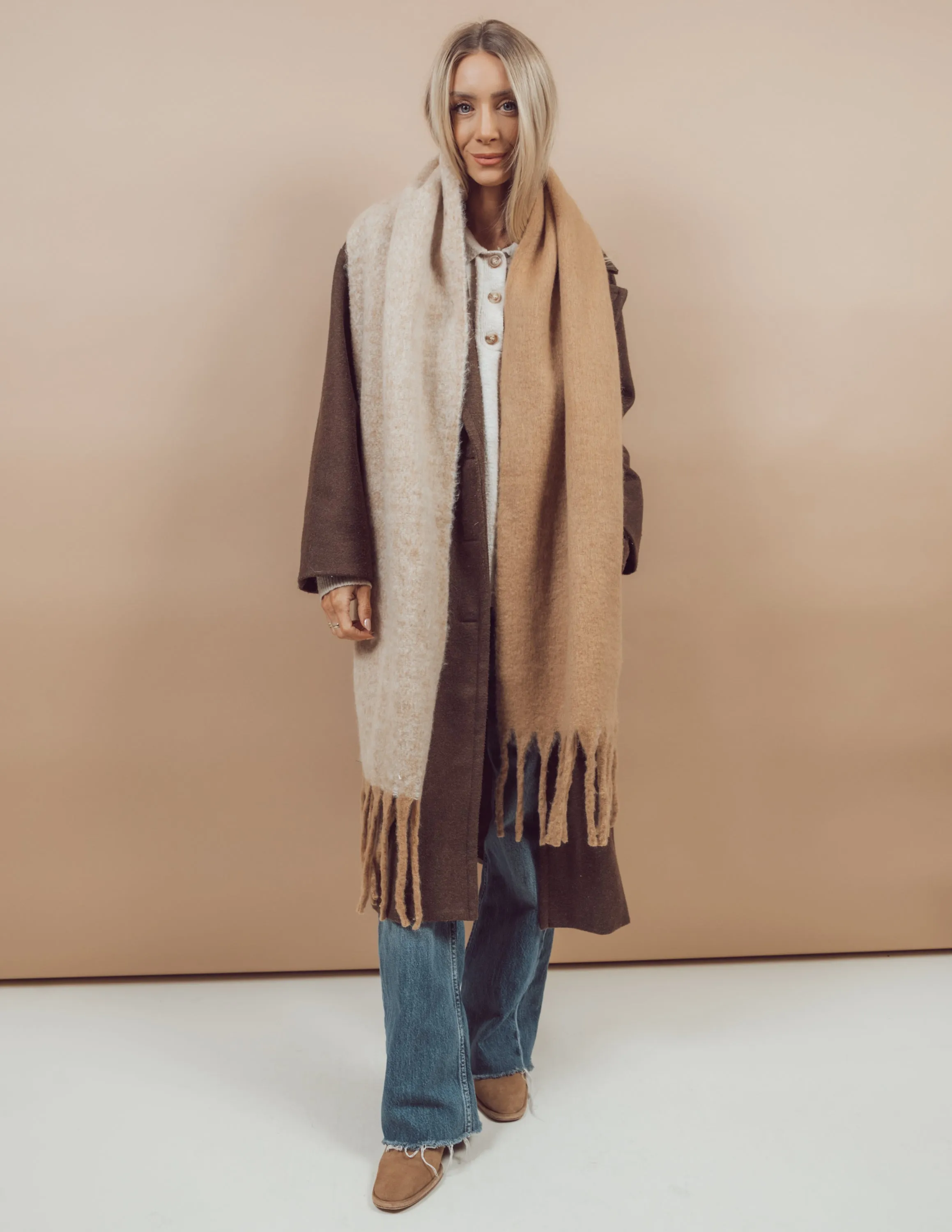 Winter Fringe Scarf sold by Shop Stevie product image thumbnail 4