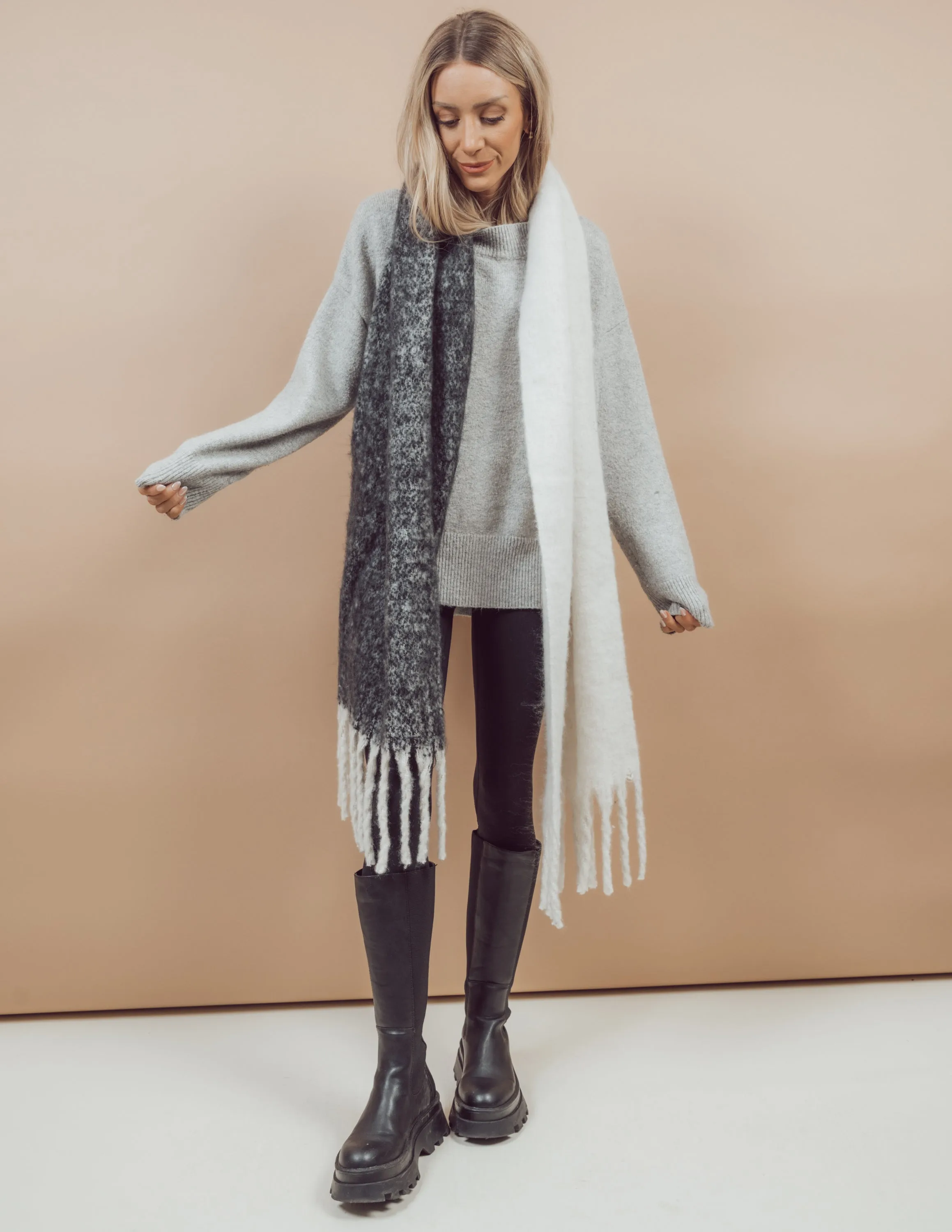 Winter Fringe Scarf sold by Shop Stevie product image thumbnail 2