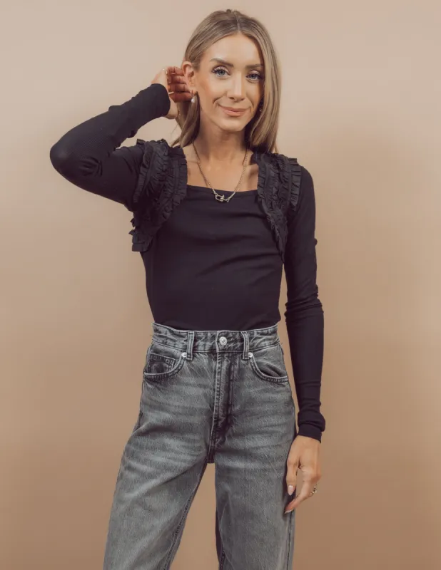 Emi Ruffle Top sold by Shop Stevie