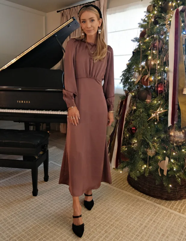 Mercy Satin Midi Dress sold by Shop Stevie
