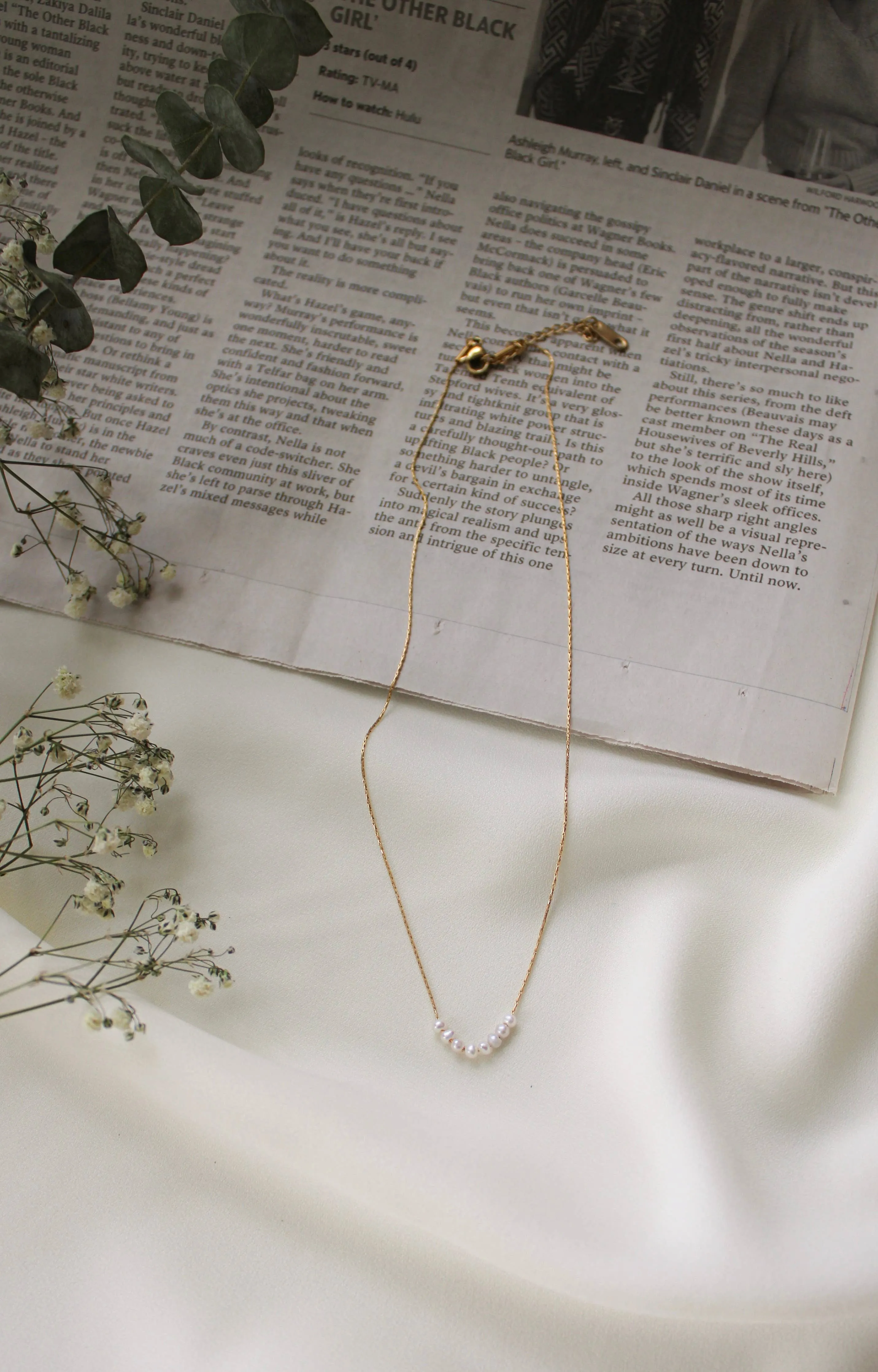 Christina Pearl Necklace sold by Shop Stevie product image thumbnail 3