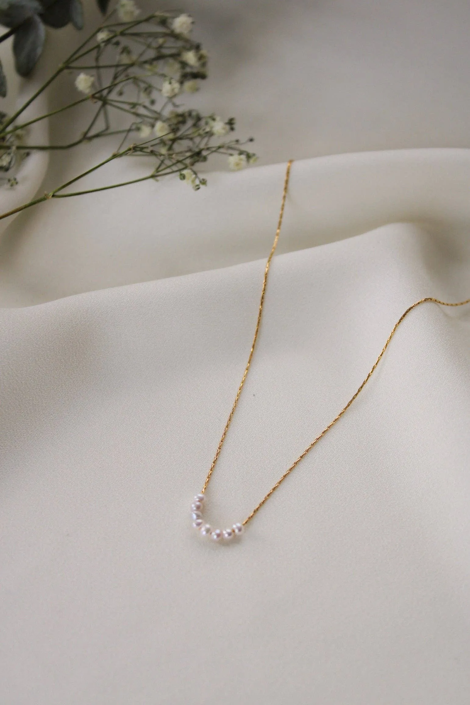 Christina Pearl Necklace sold by Shop Stevie