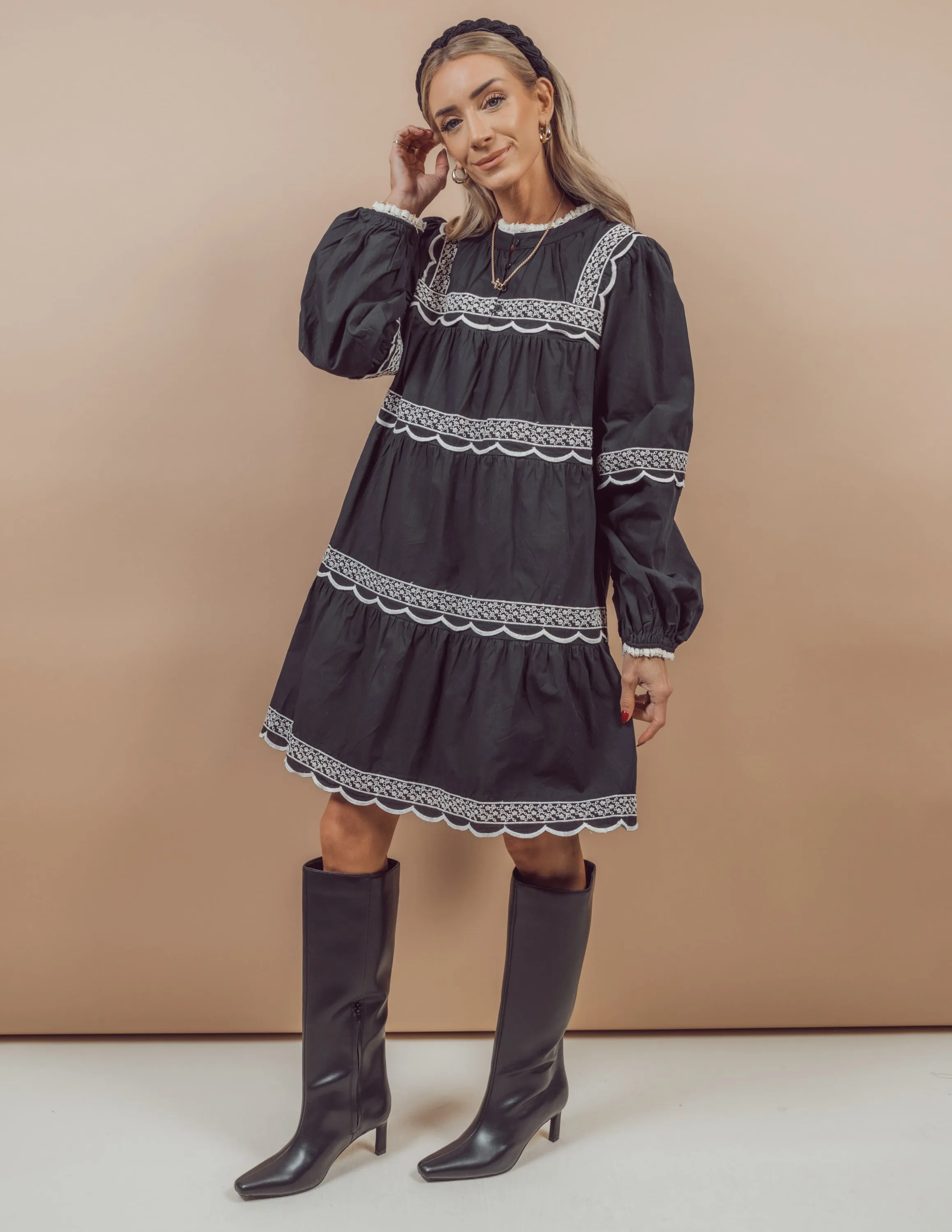 Claudia Tiered Dress sold by Shop Stevie product image thumbnail 3