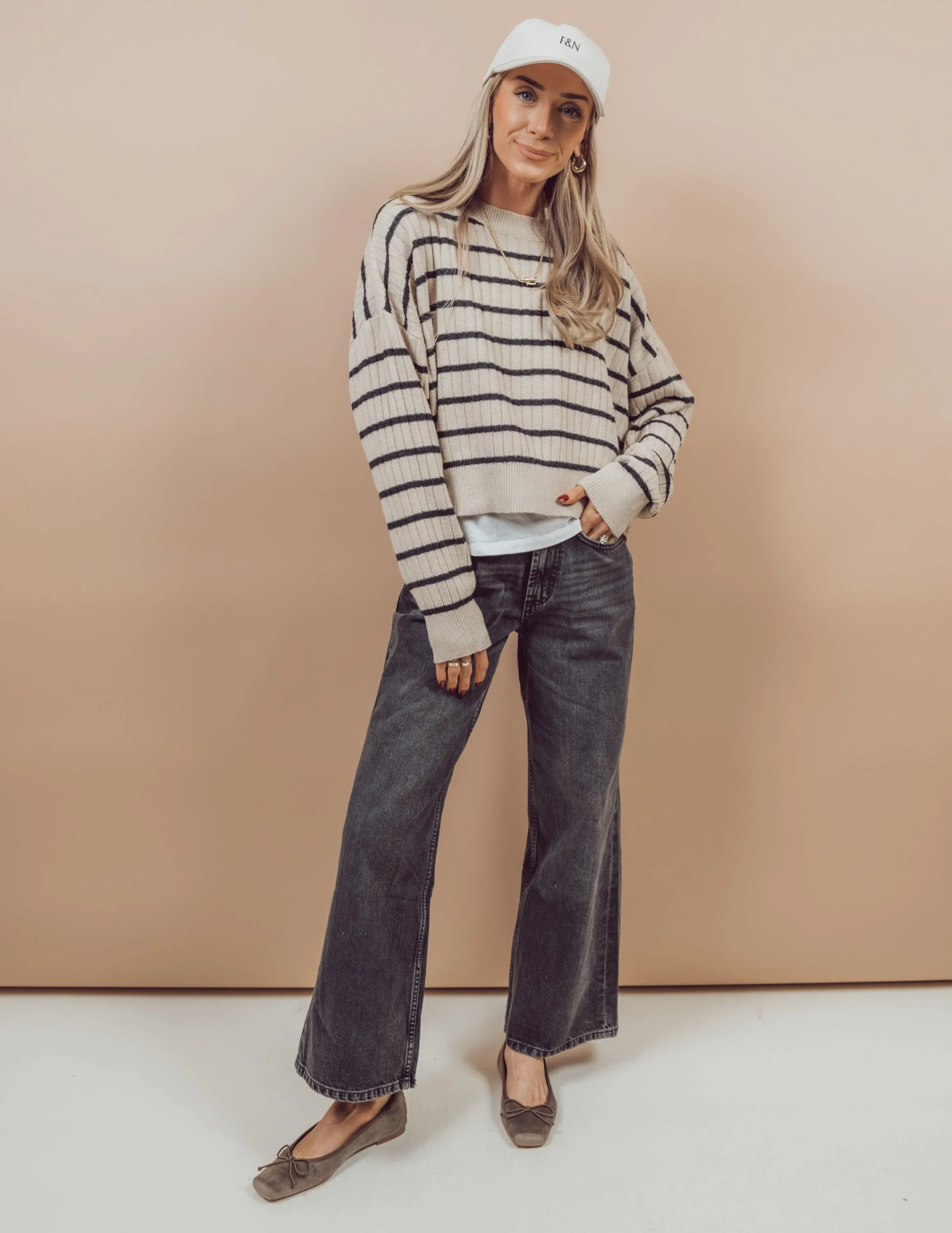 Malia Striped Sweater sold by Shop Stevie