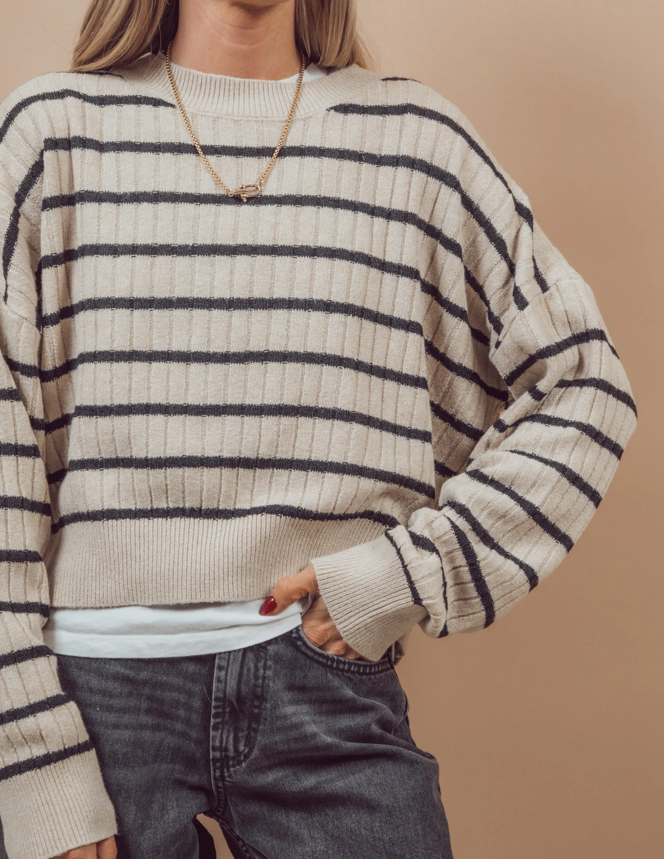 Malia Striped Sweater sold by Shop Stevie product image thumbnail 4