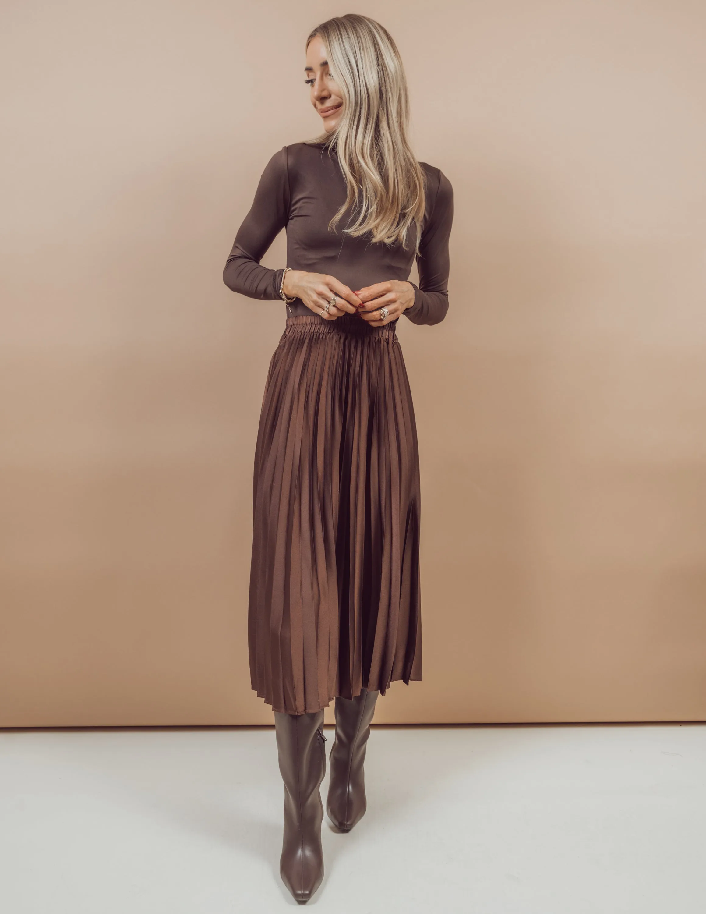 Alessia Pleated Skirt sold by Shop Stevie product image thumbnail 4