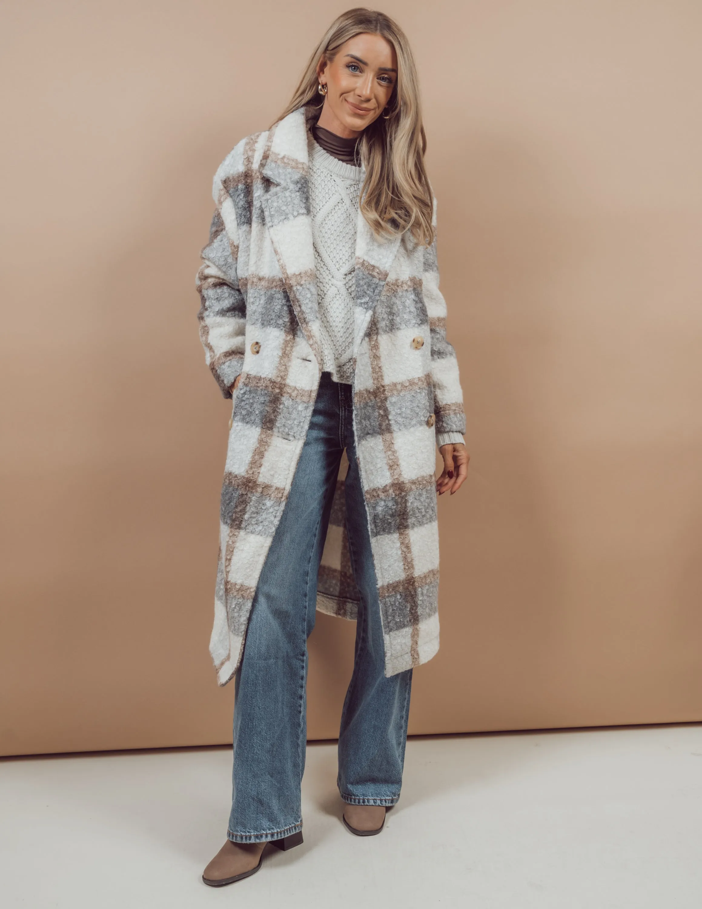 Dani Plaid Coat sold by Shop Stevie product image thumbnail 5