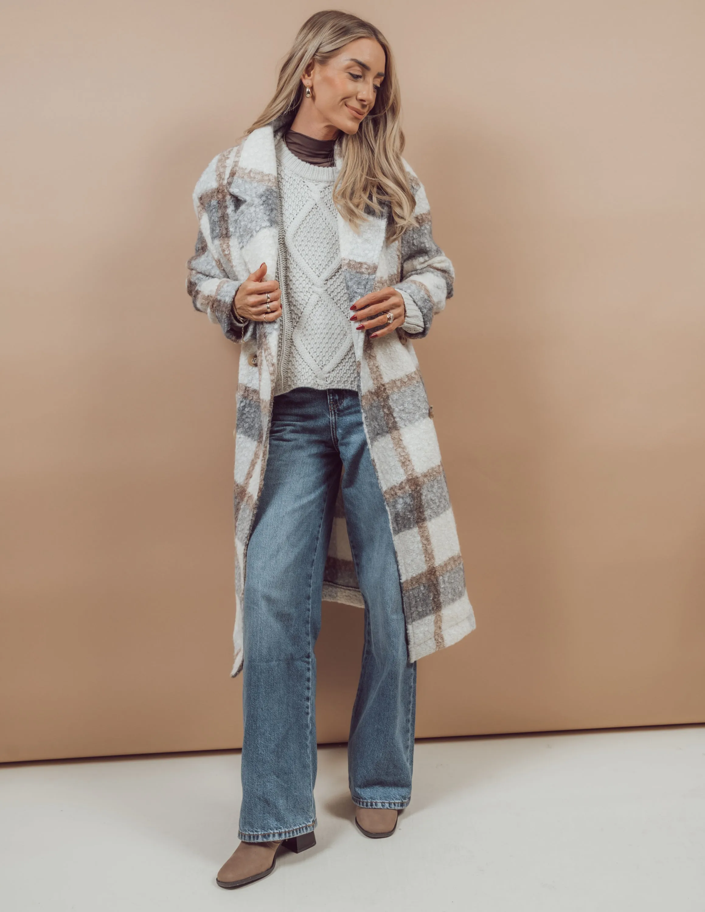 Dani Plaid Coat sold by Shop Stevie product image thumbnail 2