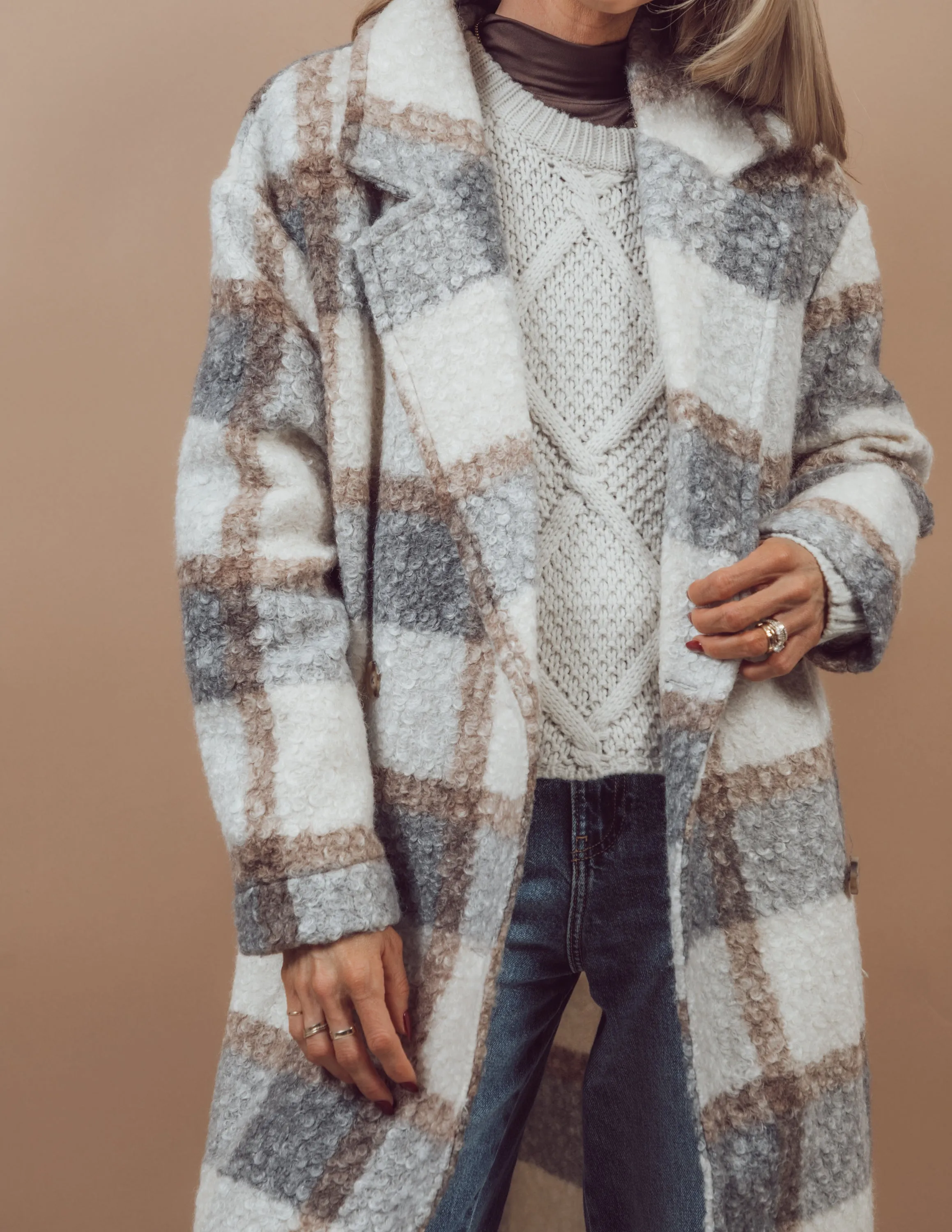 Dani Plaid Coat sold by Shop Stevie product image thumbnail 4