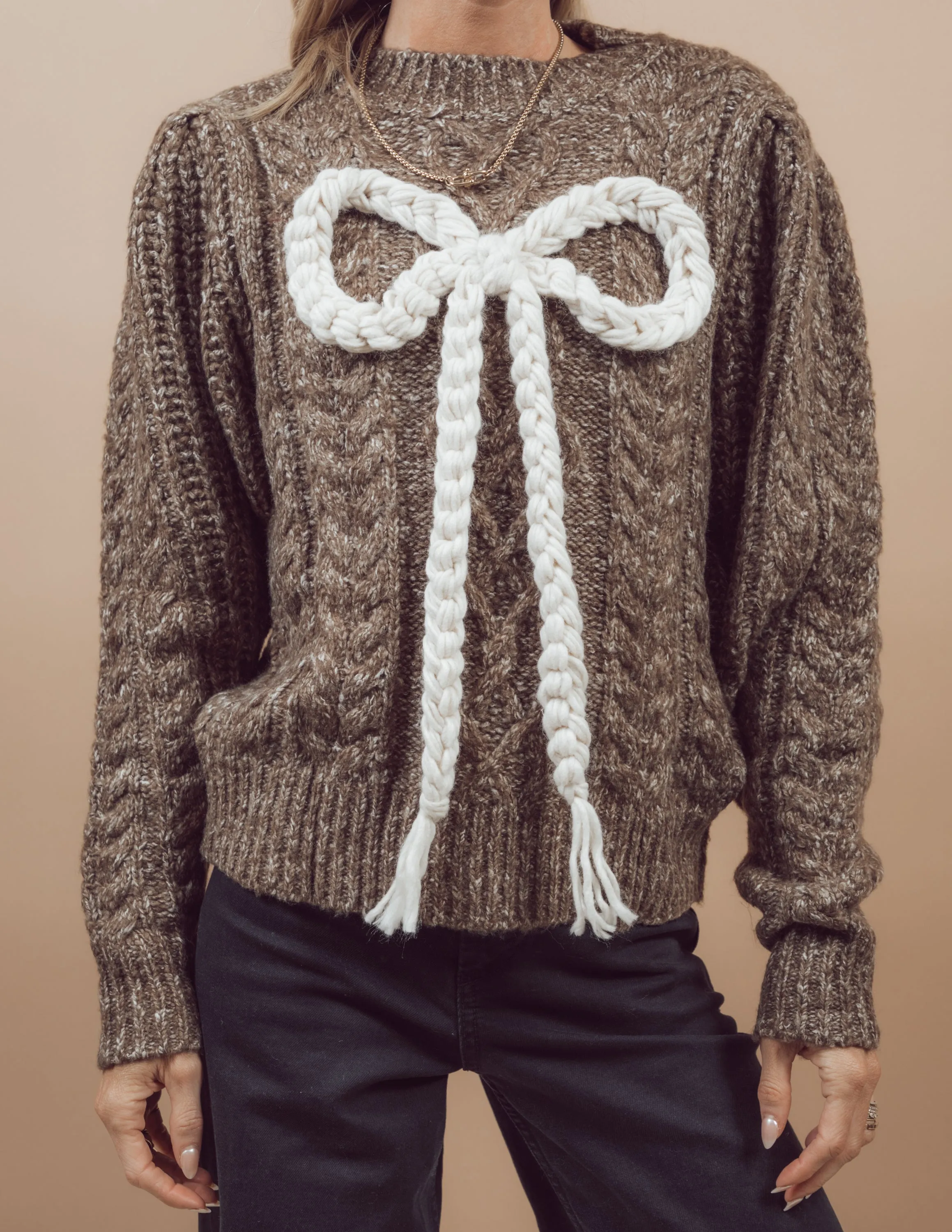 Lucia Cable Knit Sweater sold by Shop Stevie product image thumbnail 3