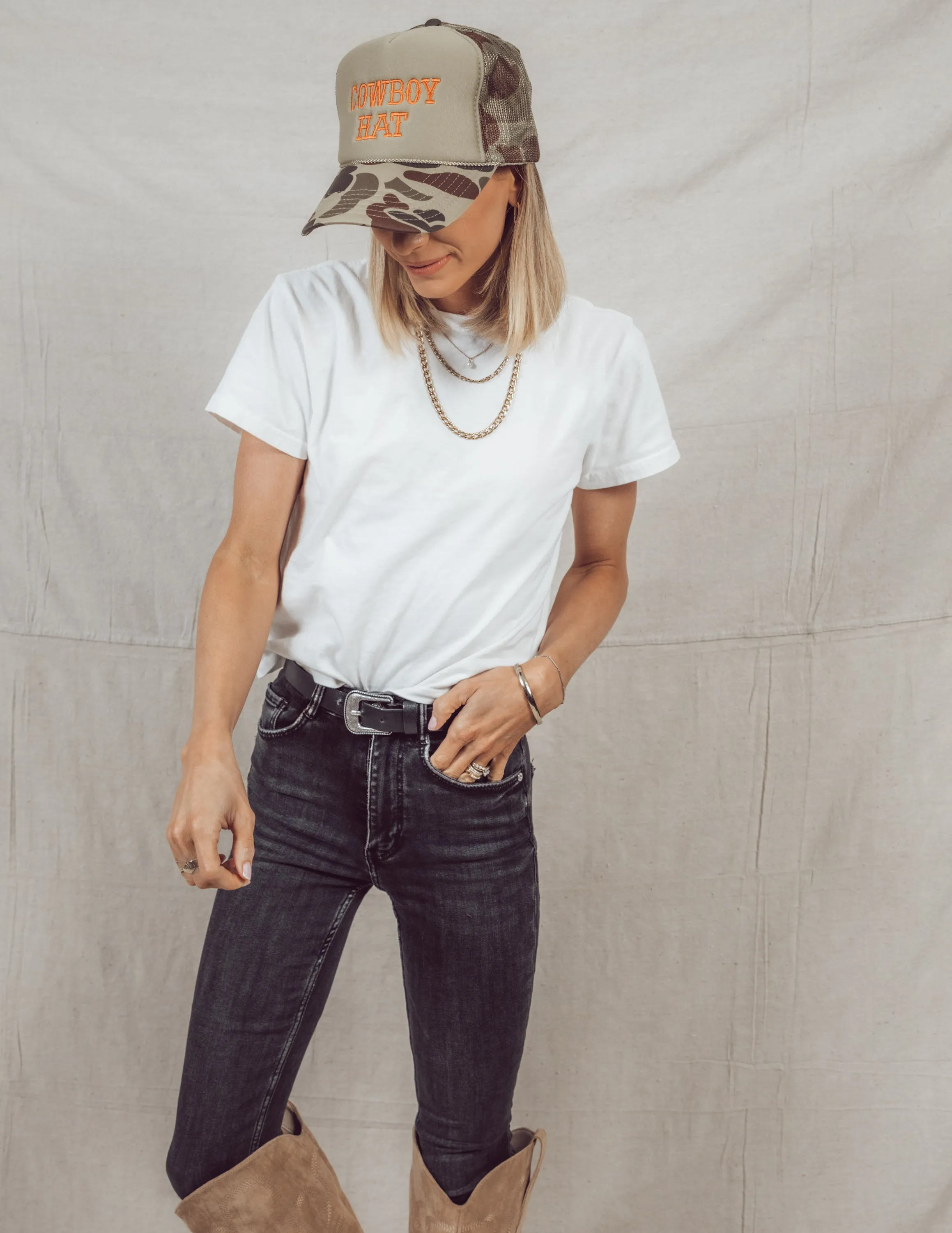 "Cowboy Hat" Embroidered Trucker Hat sold by Shop Stevie product image thumbnail 5