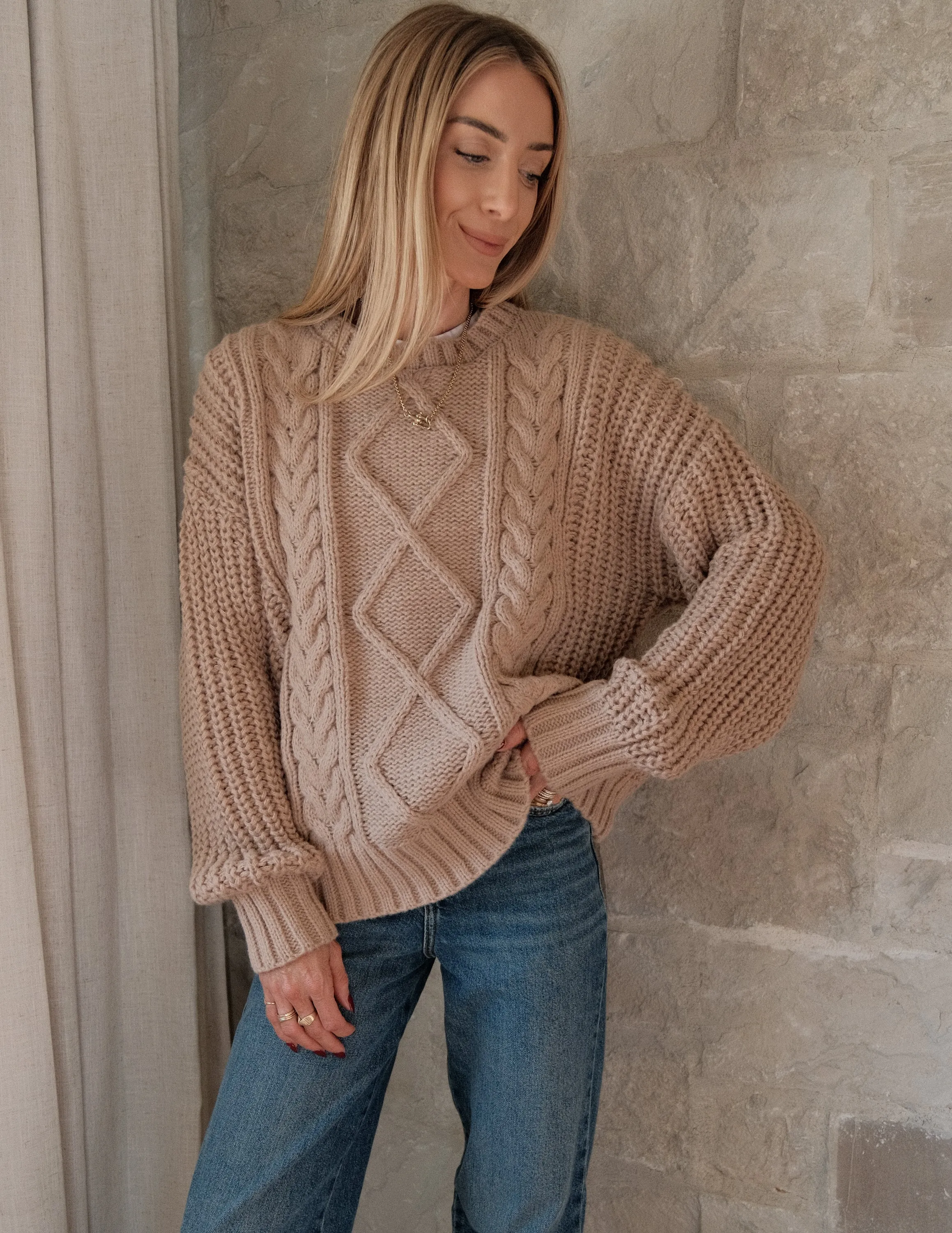Elladie Cable Knit Sweater sold by Shop Stevie product image thumbnail 5