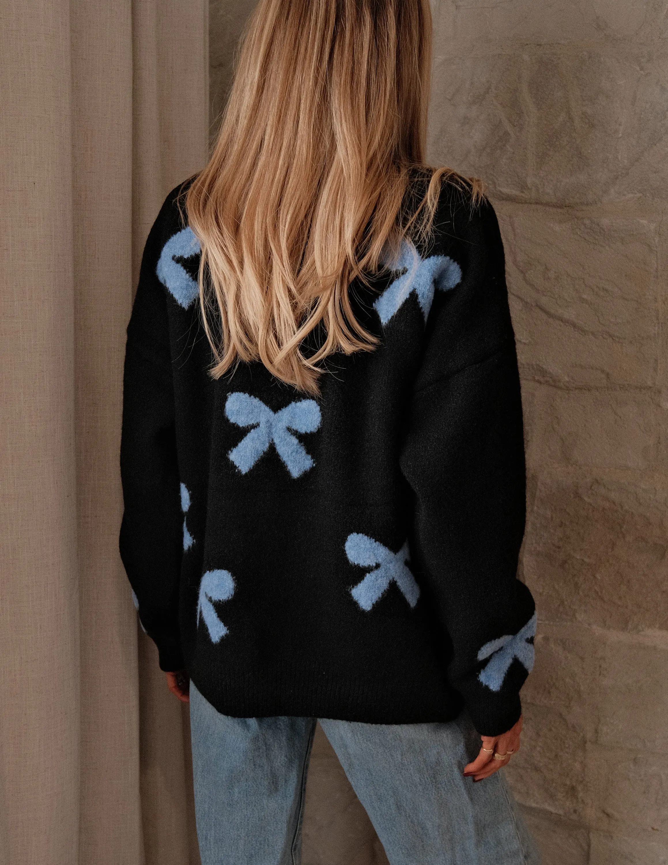 Angel Velvet Bow Sweater sold by Shop Stevie product image thumbnail 5