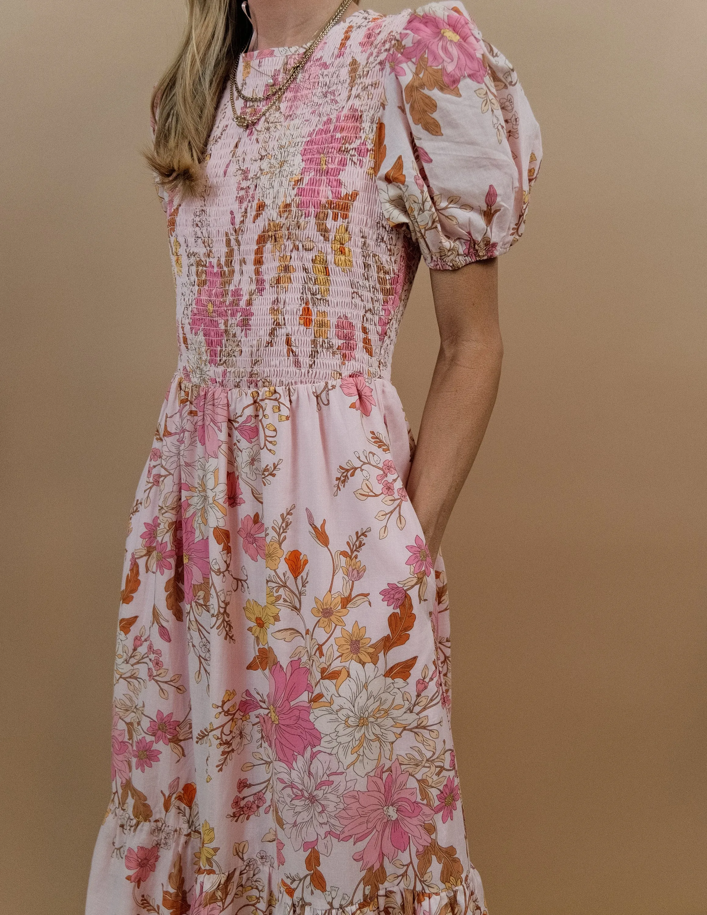 Solanda Floral Midi Dress sold by Shop Stevie product image thumbnail 4