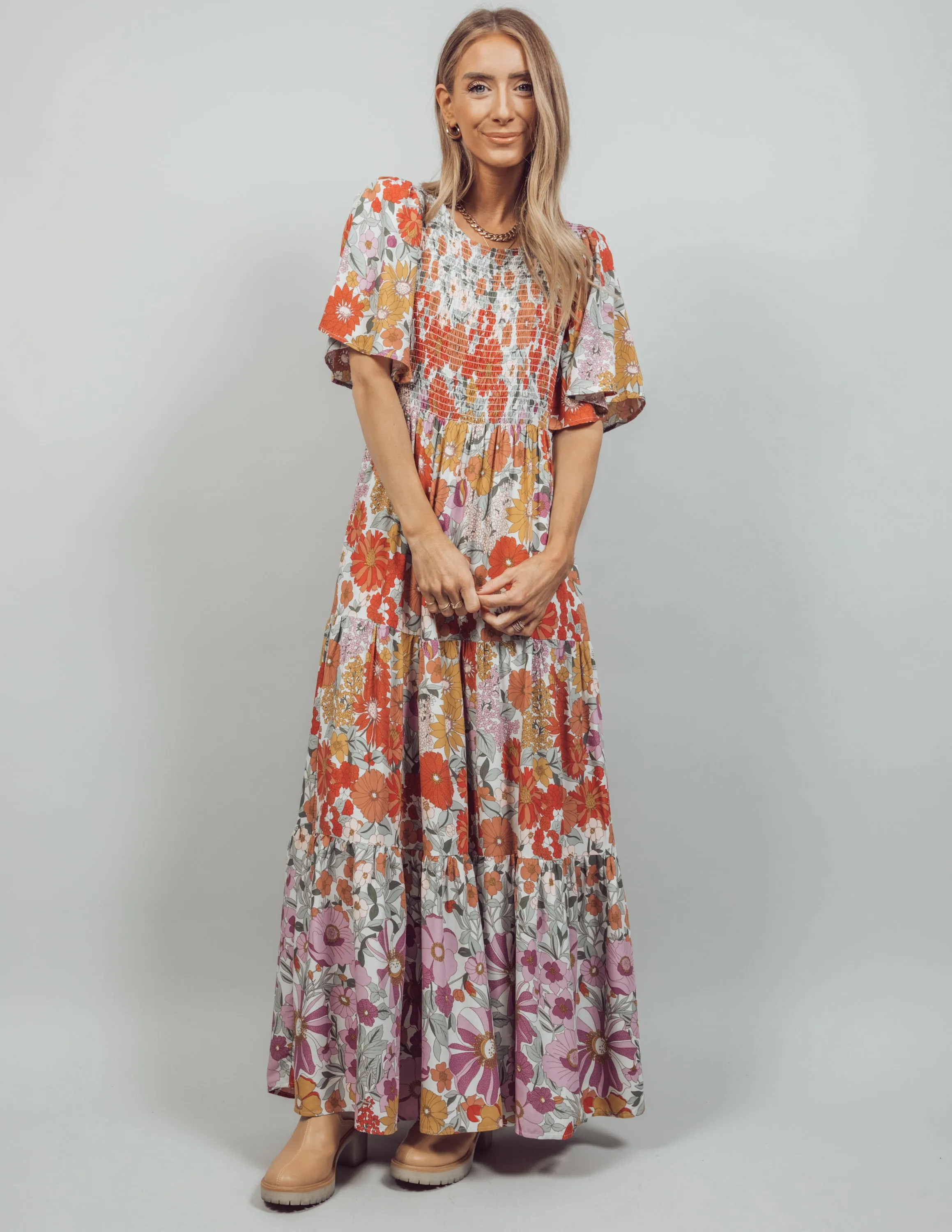 Florence Floral Dress sold by Shop Stevie product image thumbnail 4
