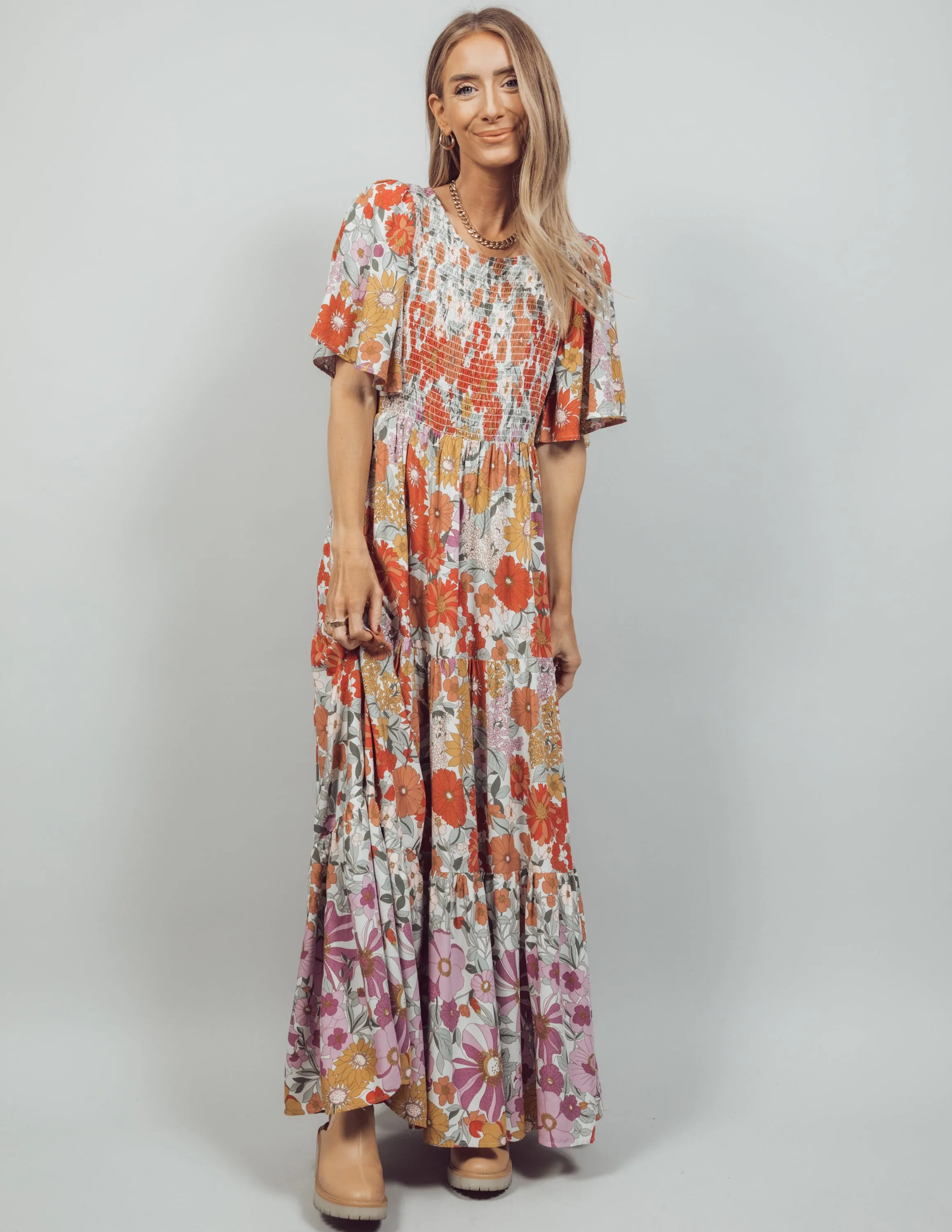 Florence Floral Dress sold by Shop Stevie product image thumbnail 3