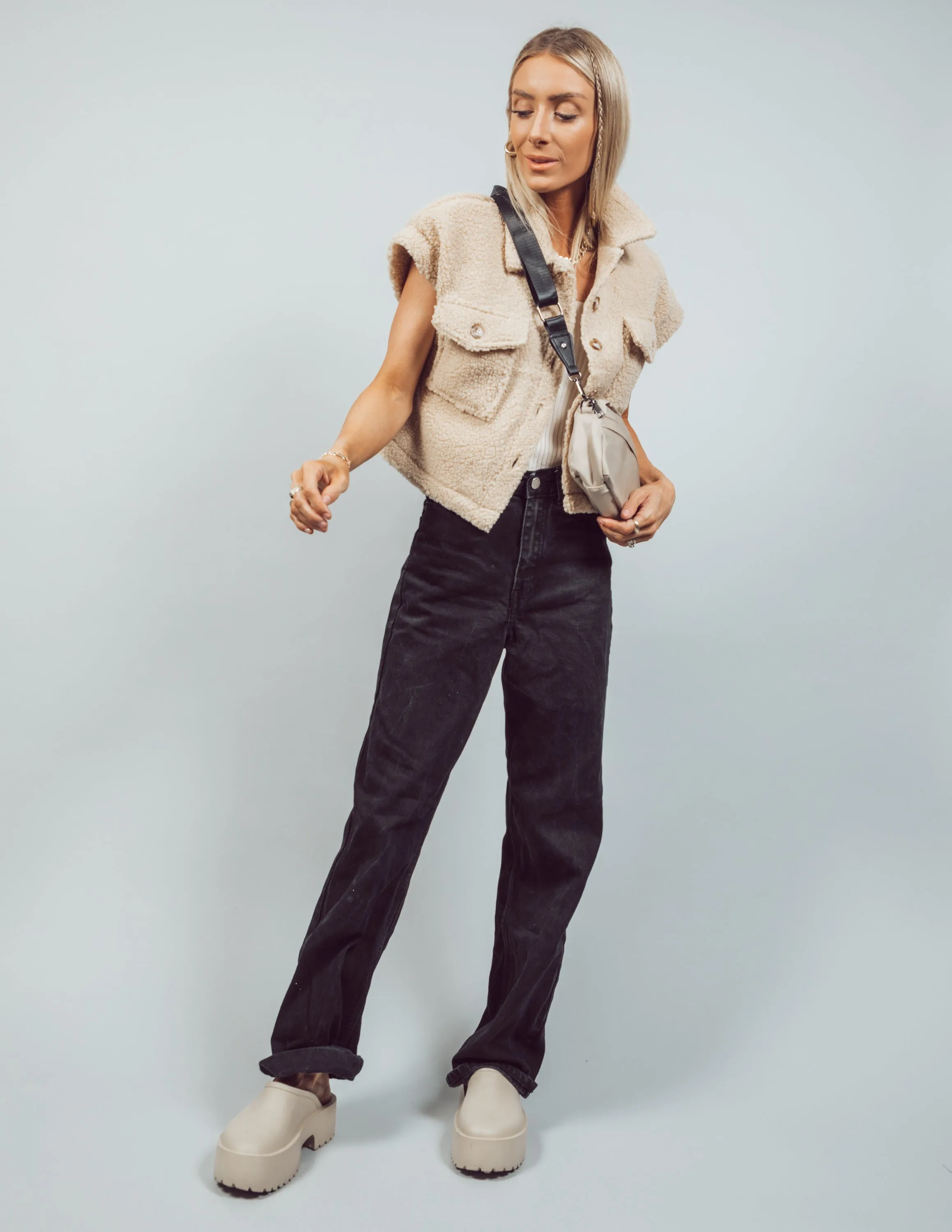 Cordelia Sherpa Vest sold by Shop Stevie product image thumbnail 2