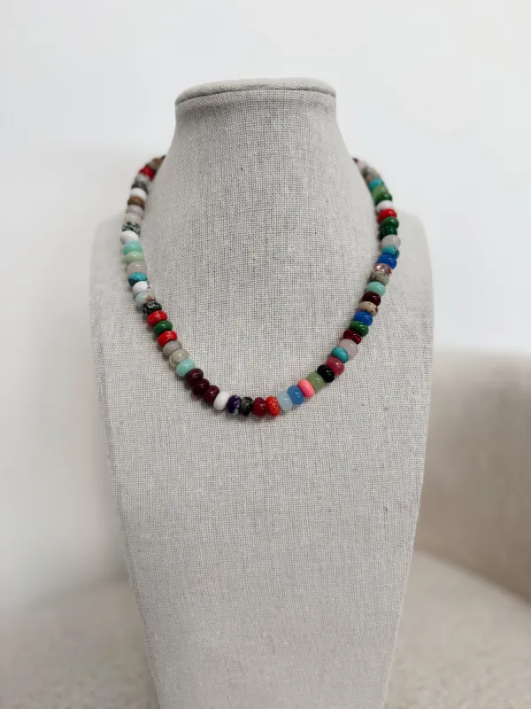 Multicolored Stone Necklace sold by Shop Stevie