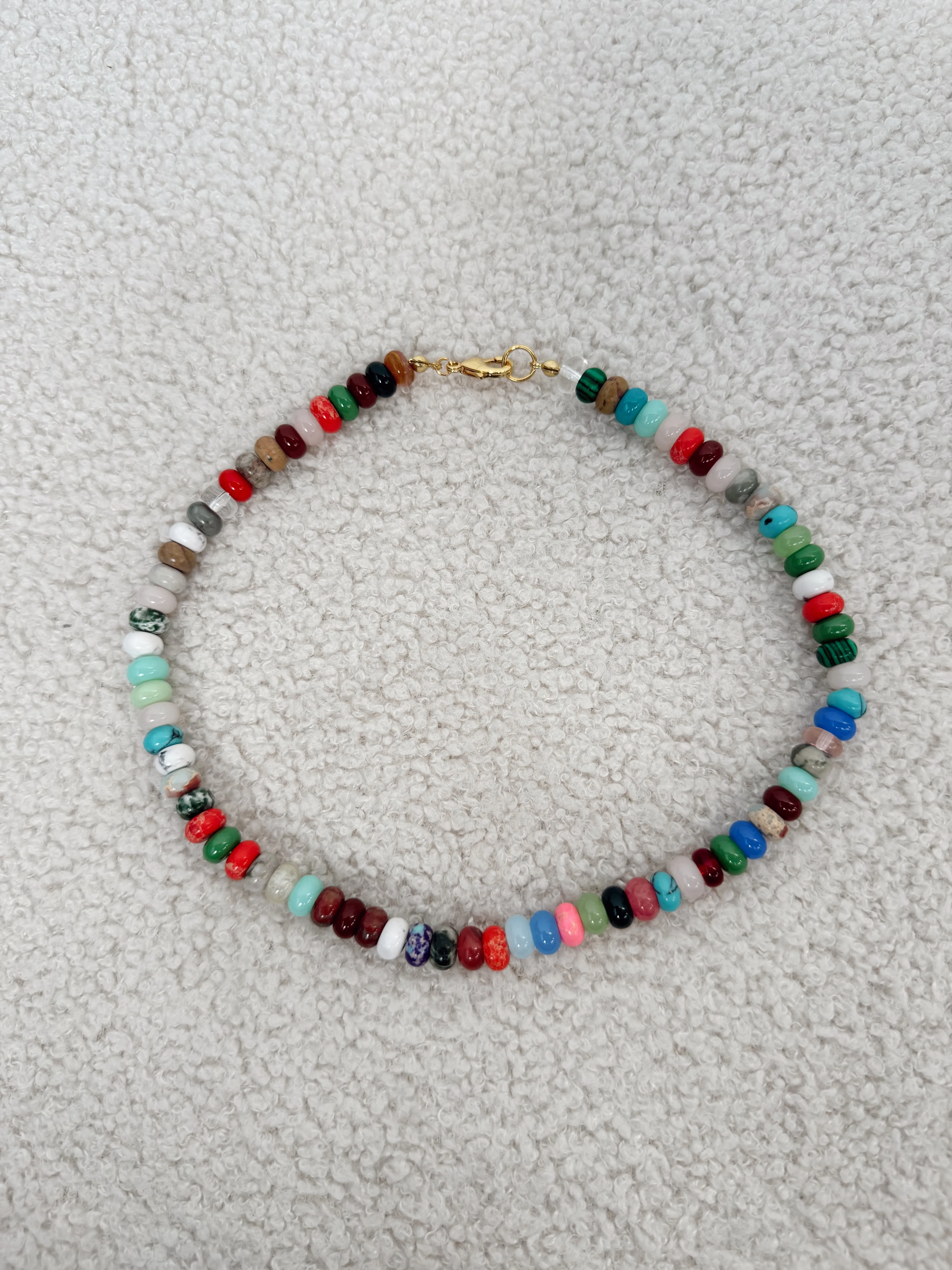 Multicolored Stone Necklace sold by Shop Stevie product image thumbnail 3