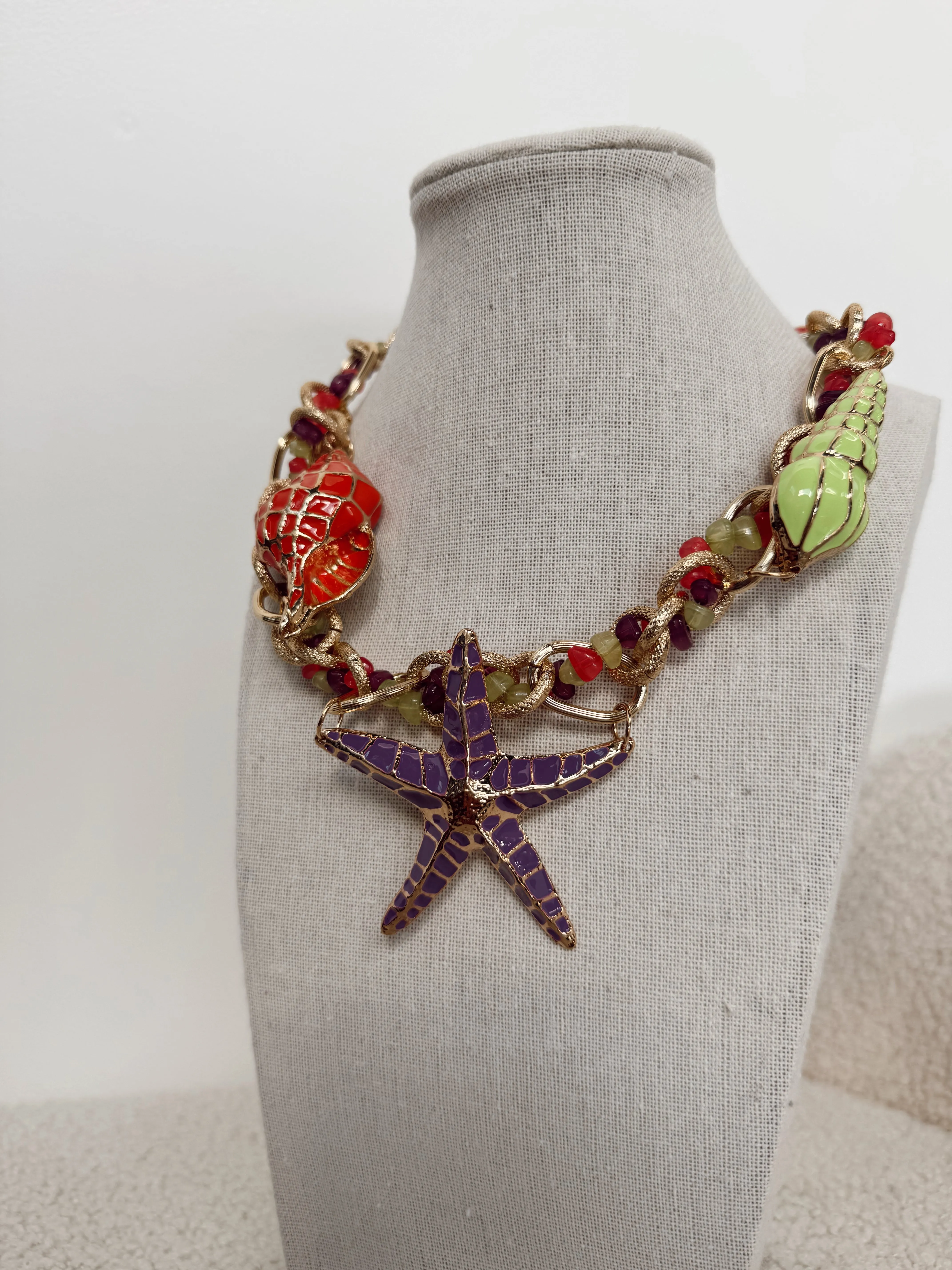 Starfish Shell Choker Necklace sold by Shop Stevie product image thumbnail 3