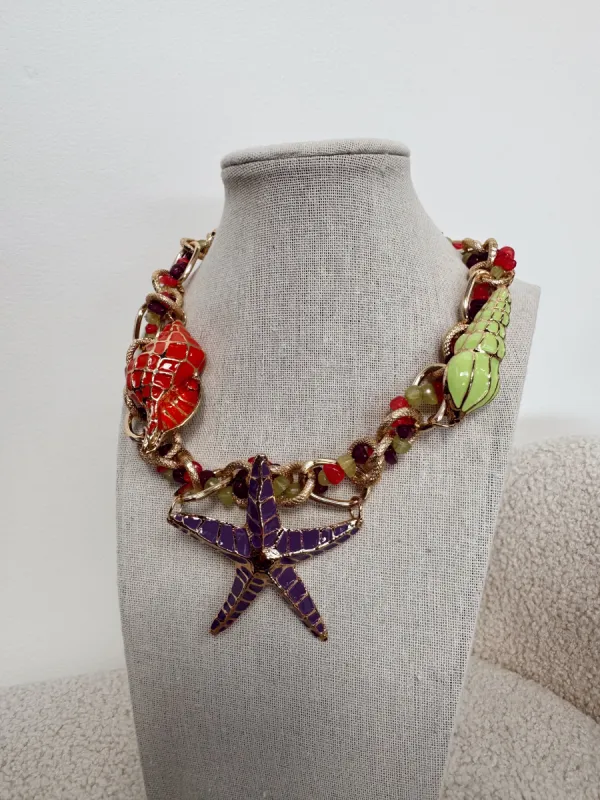 Starfish Shell Choker Necklace sold by Shop Stevie