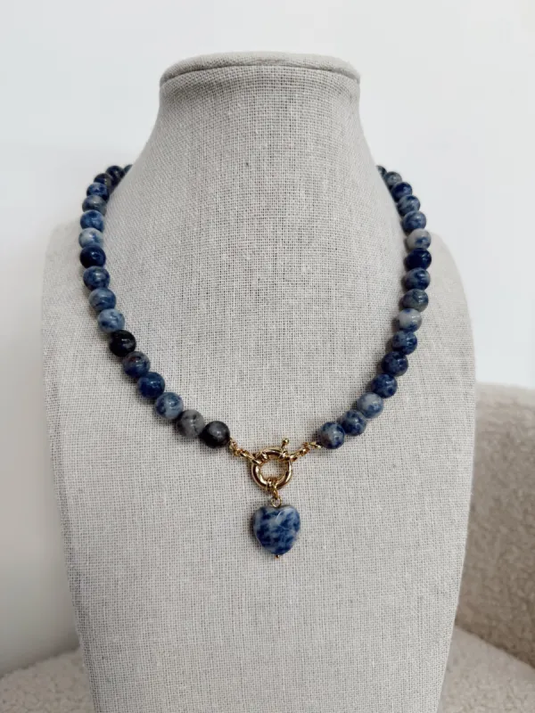 Beaded Heart Pendant Necklace sold by Shop Stevie