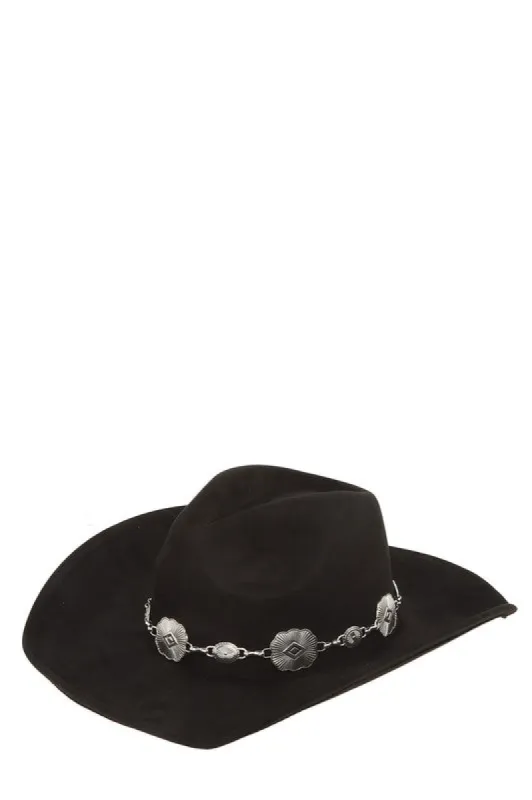 Fedora Hat with Vintage Metal Chain Accent sold by Shop Stevie
