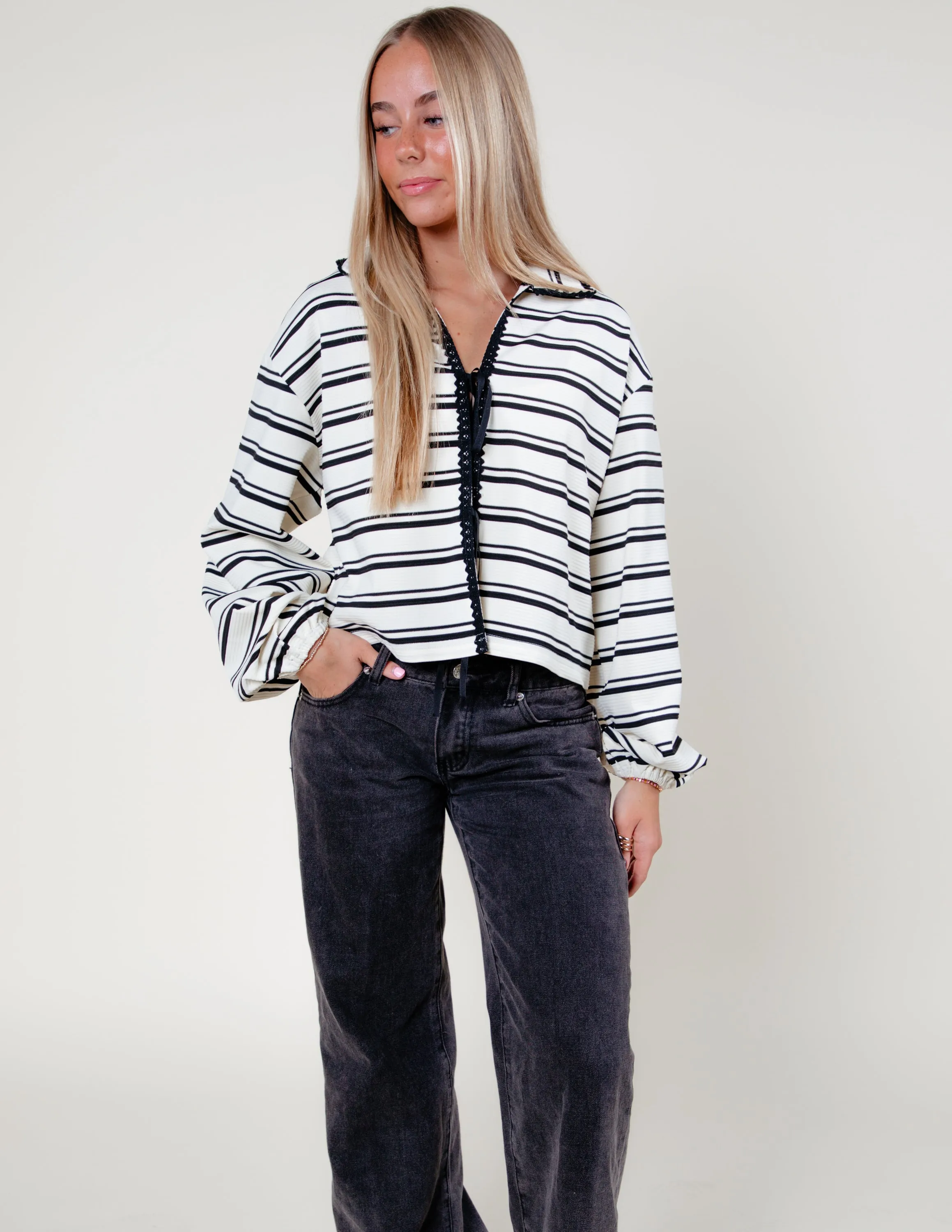 Jess Striped Top sold by Shop Stevie