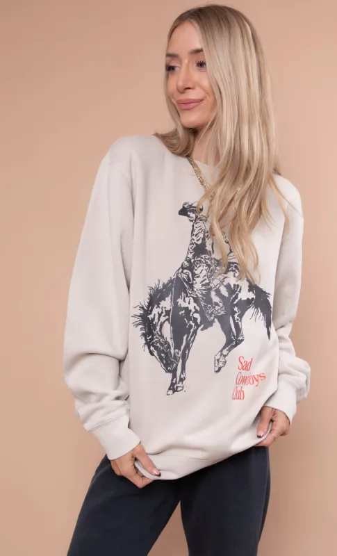 Sad Cowboys Club Crewneck sold by Shop Stevie