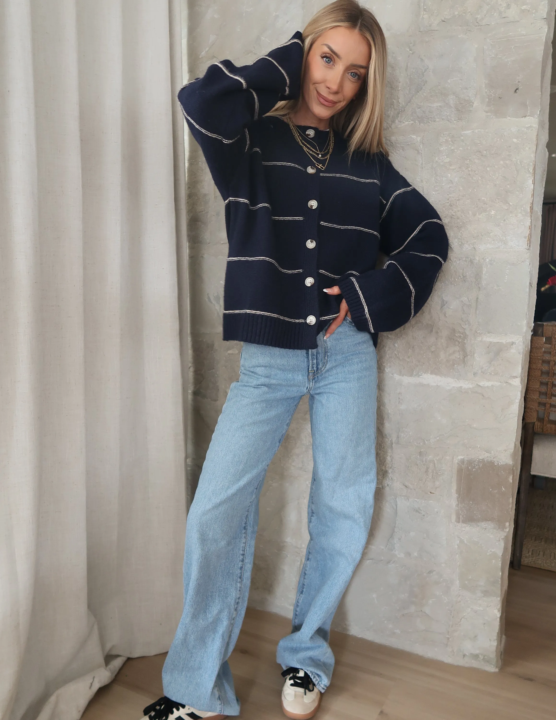 Danny Striped Cardigan sold by Shop Stevie product image thumbnail 4