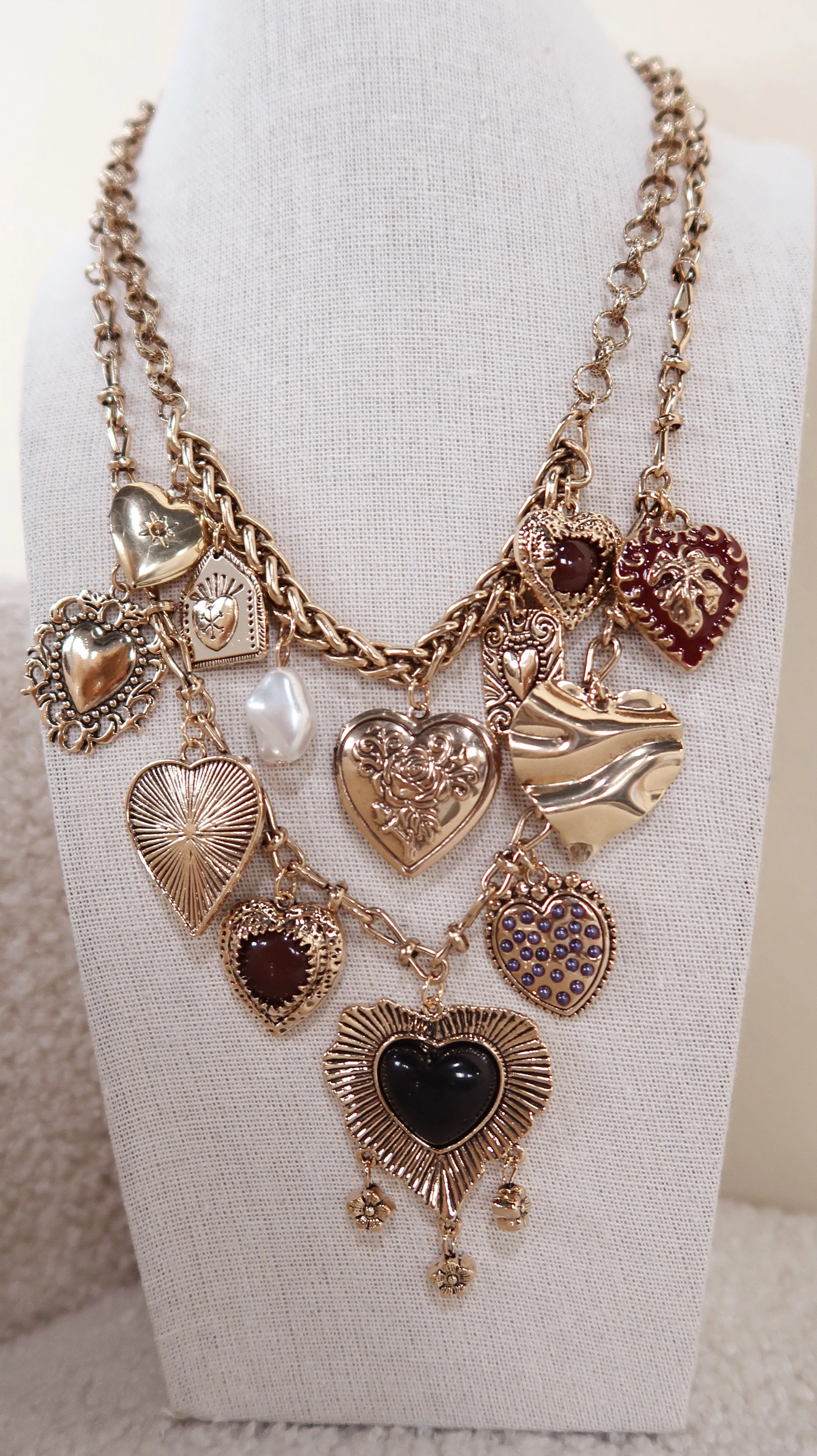 Layered Heart Necklace sold by Shop Stevie product image thumbnail 4