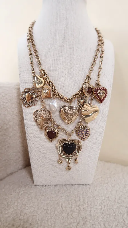 Layered Heart Necklace sold by Shop Stevie