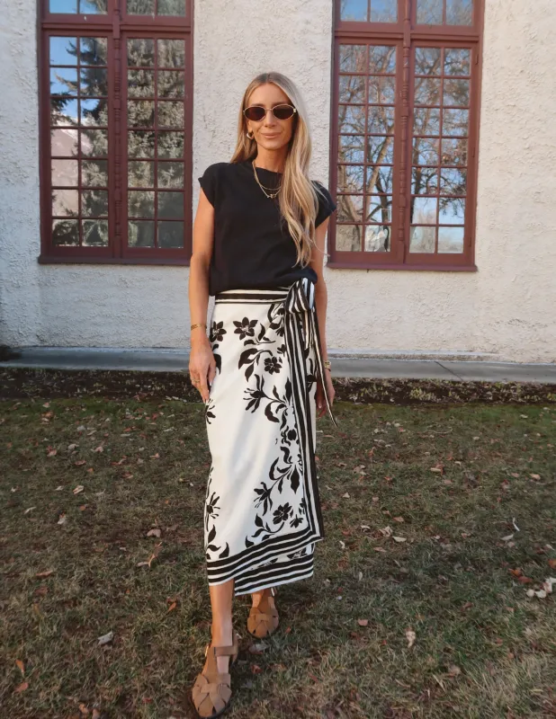 Luca Wrap Skirt sold by Shop Stevie