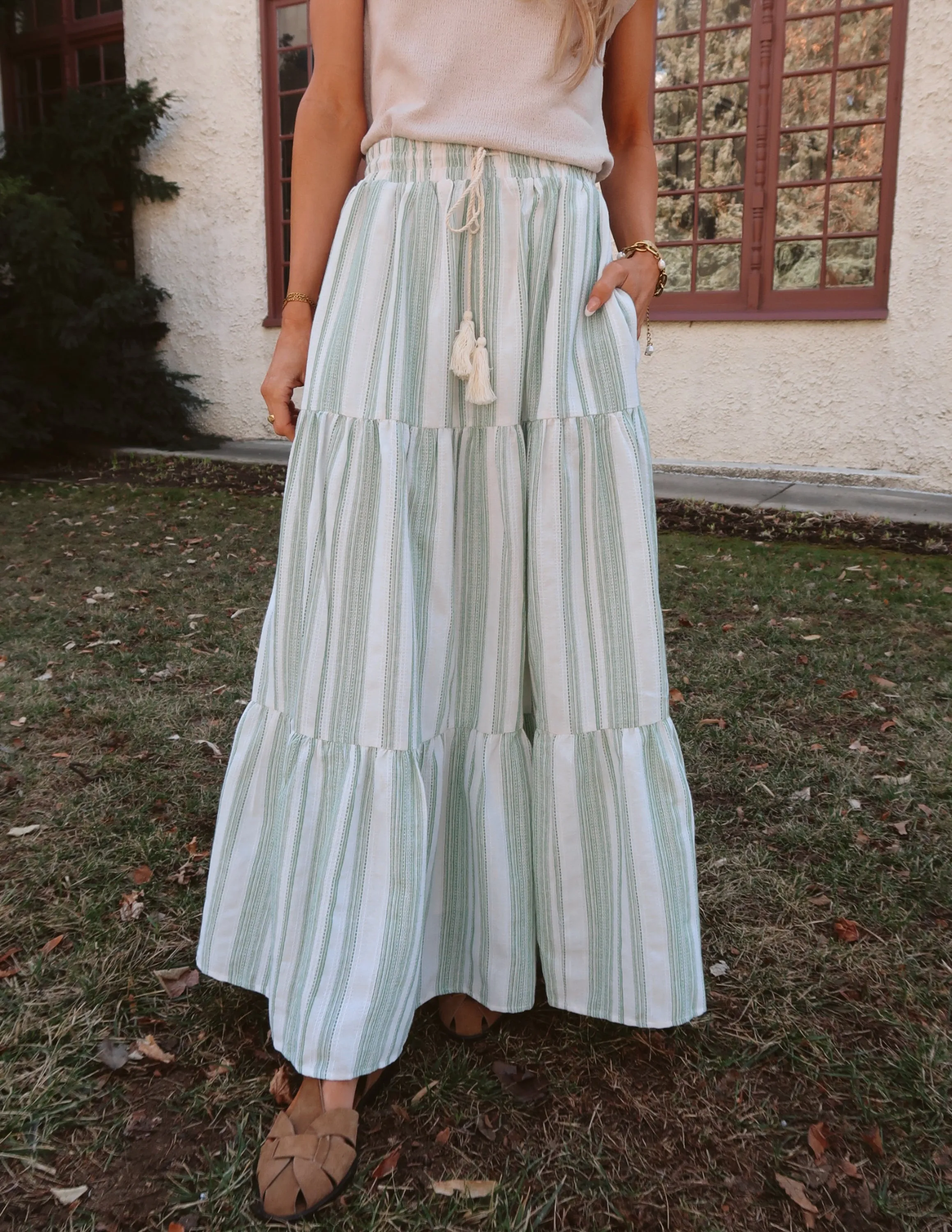 Kira Striped Maxi Skirt sold by Shop Stevie product image thumbnail 2