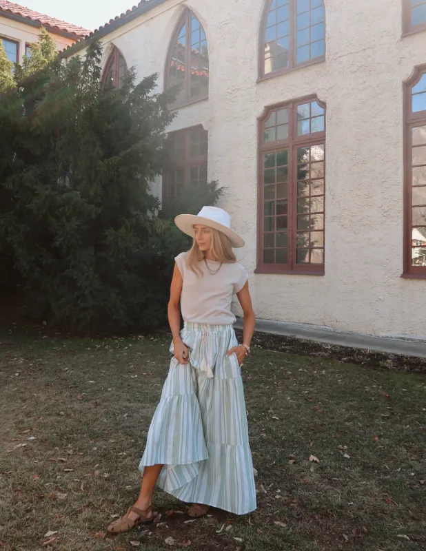 Kira Striped Maxi Skirt sold by Shop Stevie