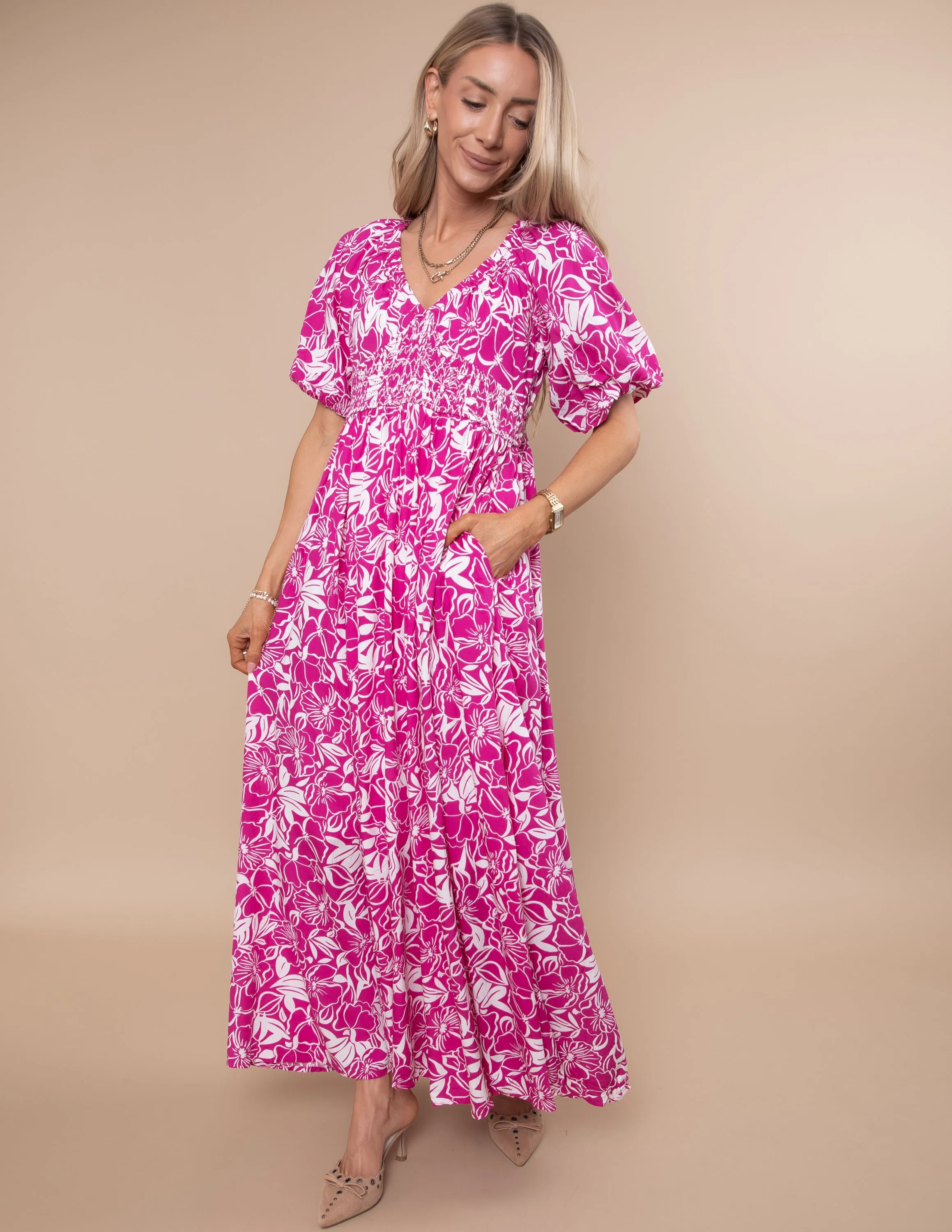 Resort Print Maxi Dress sold by Shop Stevie product image thumbnail 2