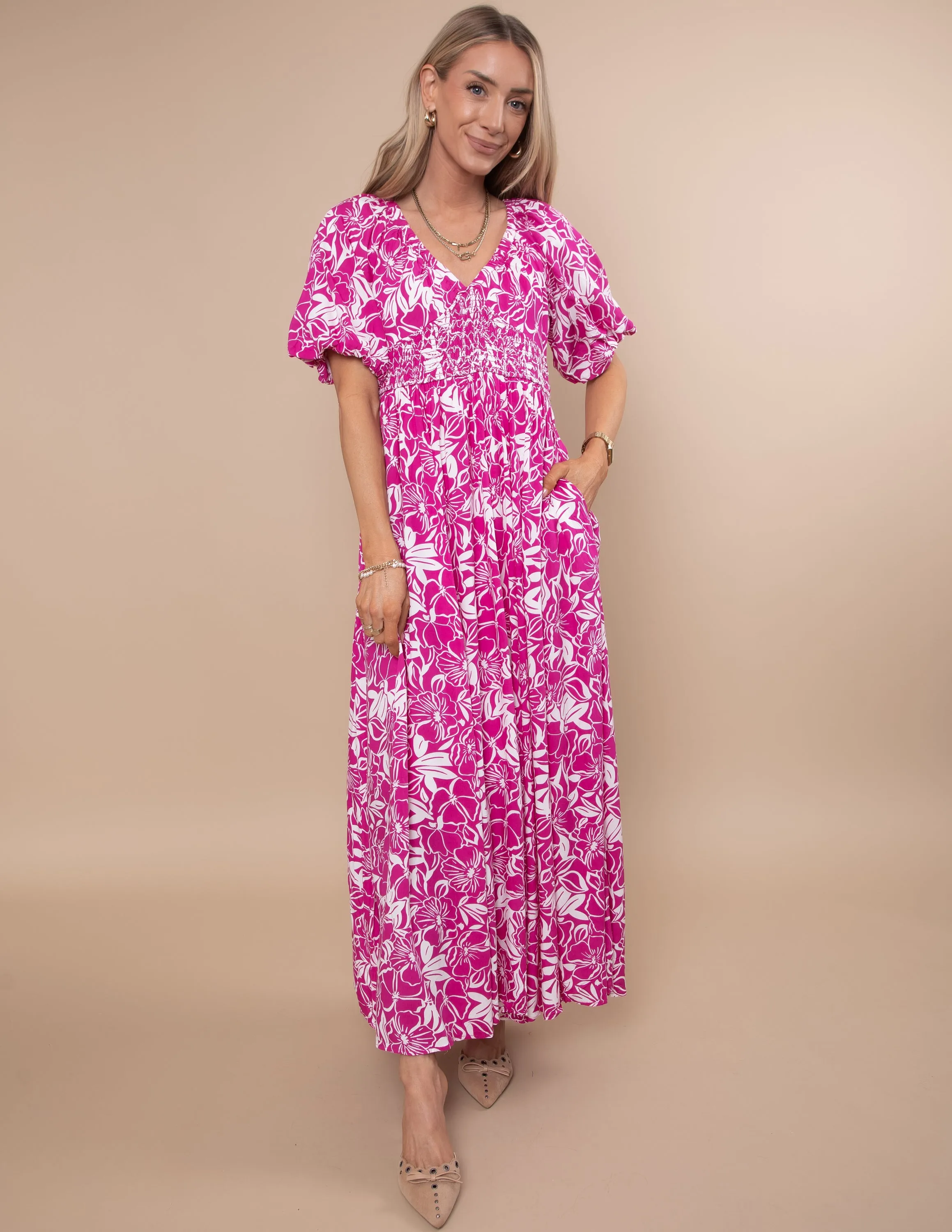 Resort Print Maxi Dress sold by Shop Stevie